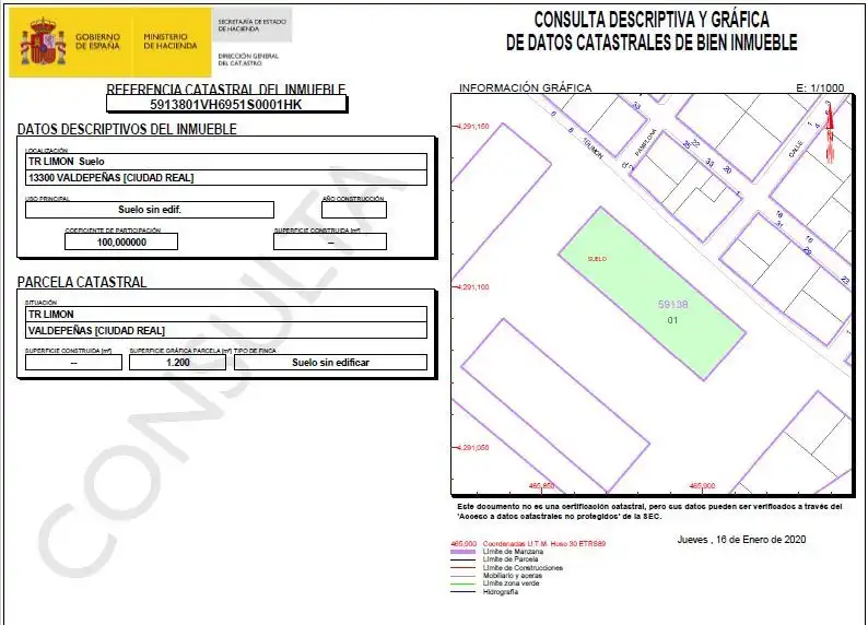 Terreno residenziale in vendita a Valdepeñas, imagen 4