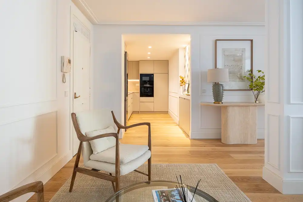 Sala de estar de Piso en venta en Madrid con Calefacción, Amueblado y Balcón