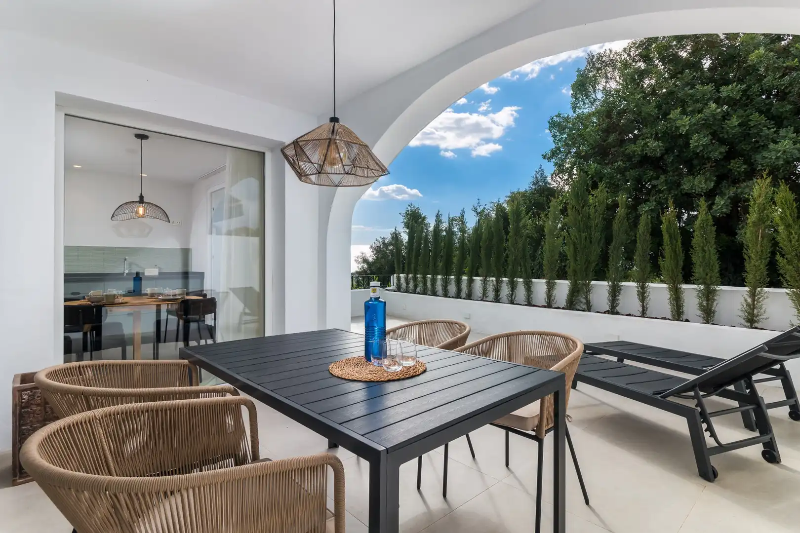 Terraza de Casa adosada en venta en Istán con Aire acondicionado, Terraza y Piscina