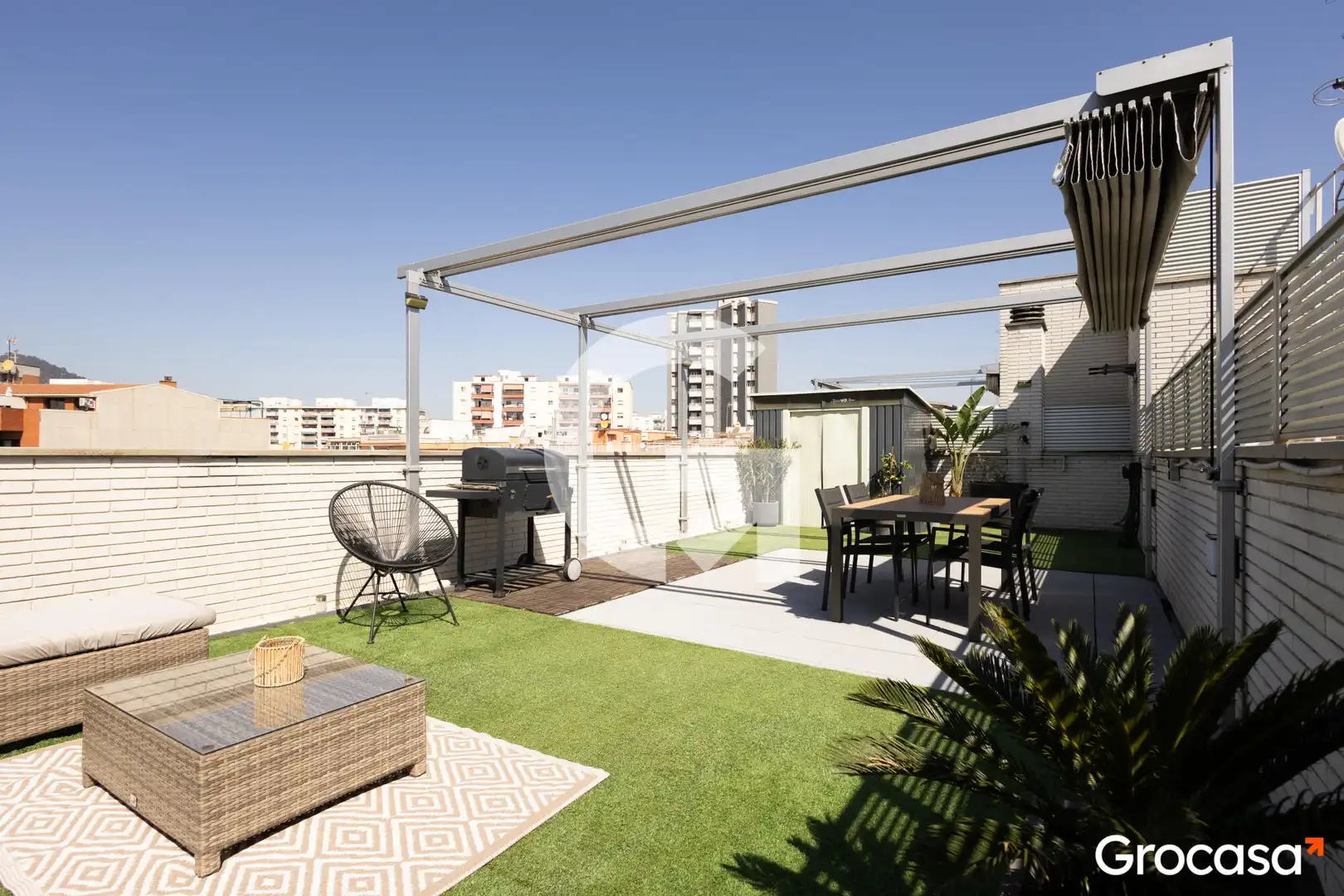 Terrasse von Wohnung zum Verkauf in Sant Boi de Llobregat mit Klimaanlage, Heizung und Terrasse