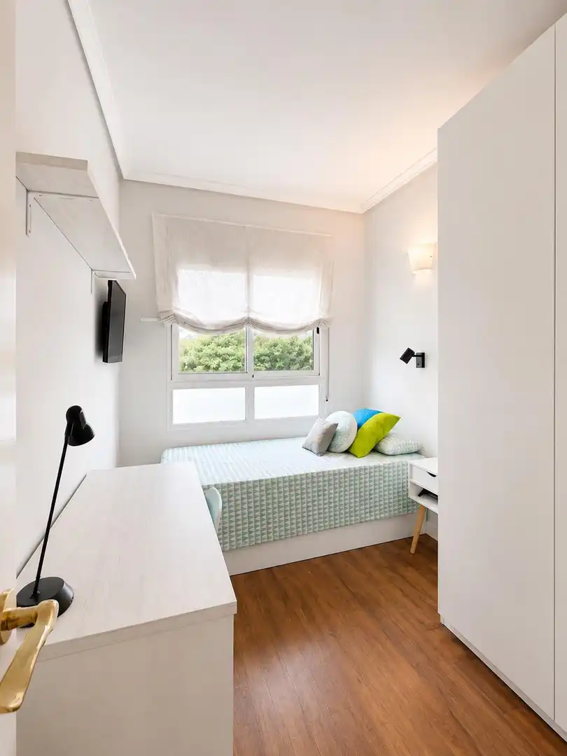 Bedroom of Flat for rent in Valencia  with Heating, Parquet flooring and Furnished