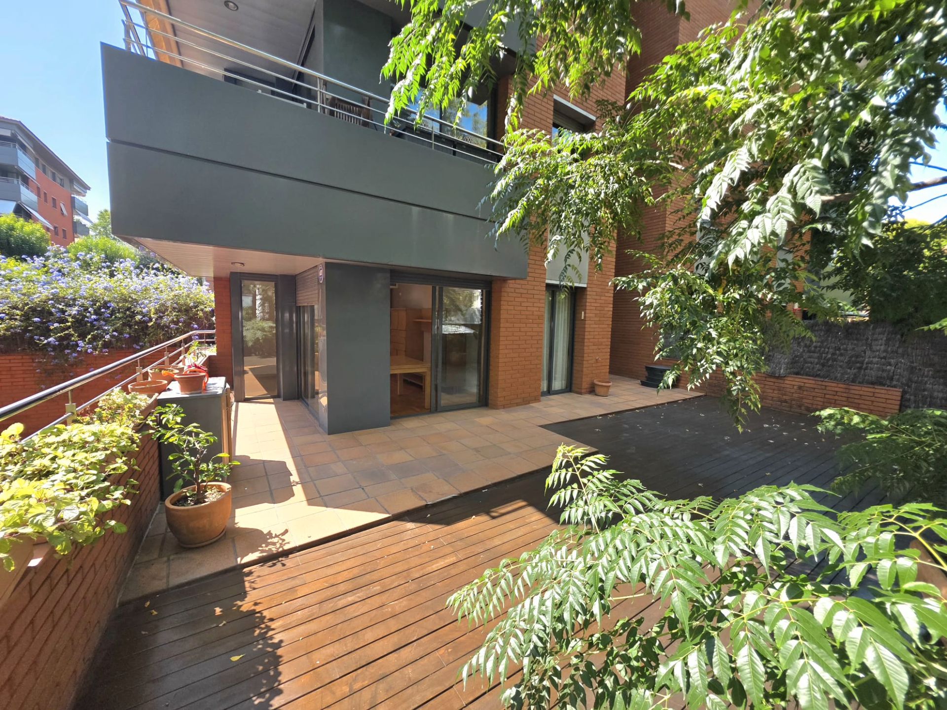 Terrace of Flat to rent in Sant Cugat del Vallès  with Air Conditioner, Heating and Parquet flooring