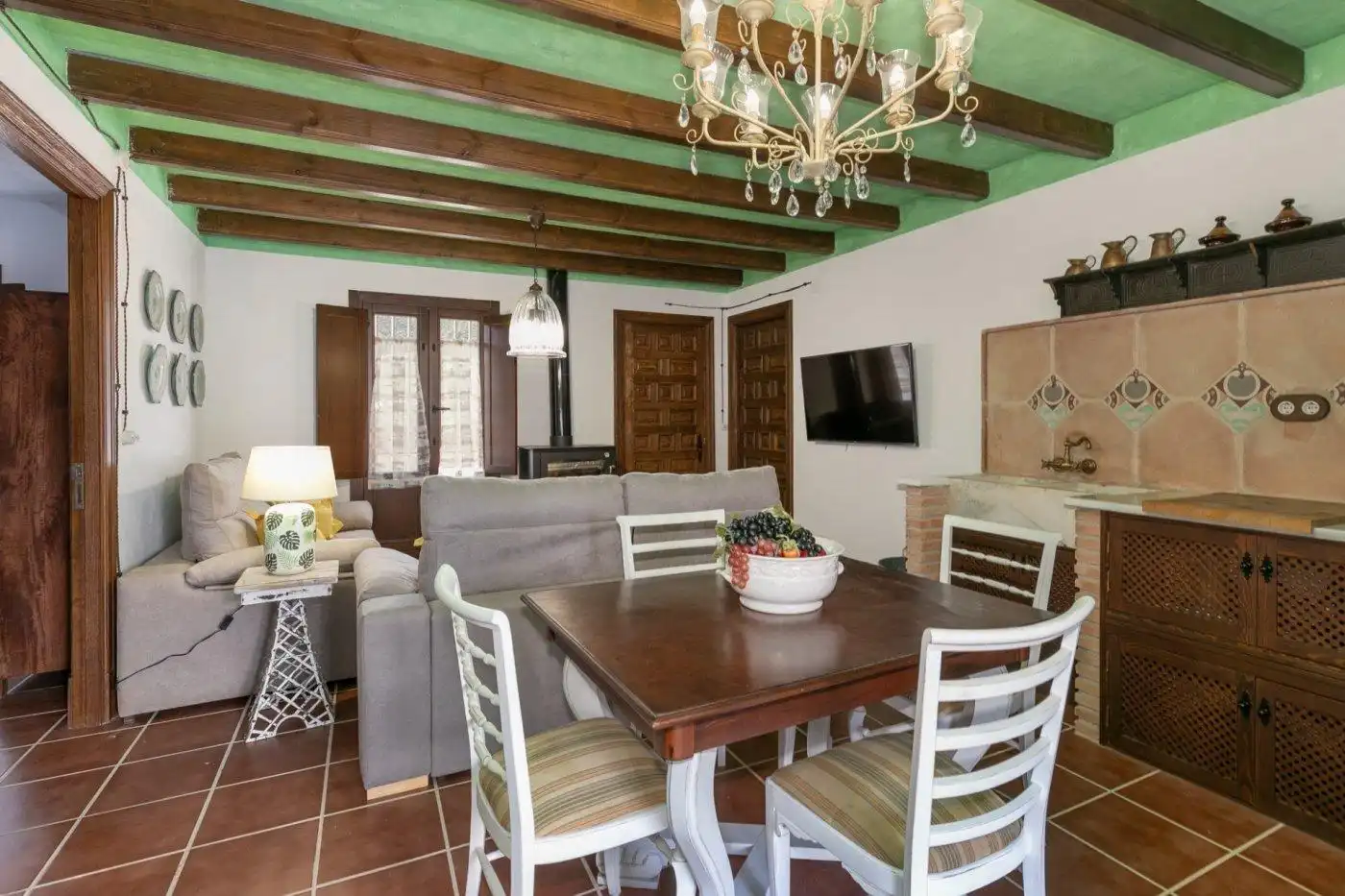 Menjador de Casa o xalet en venda en Montefrío amb Aire condicionat, Calefacció i Jardí privat