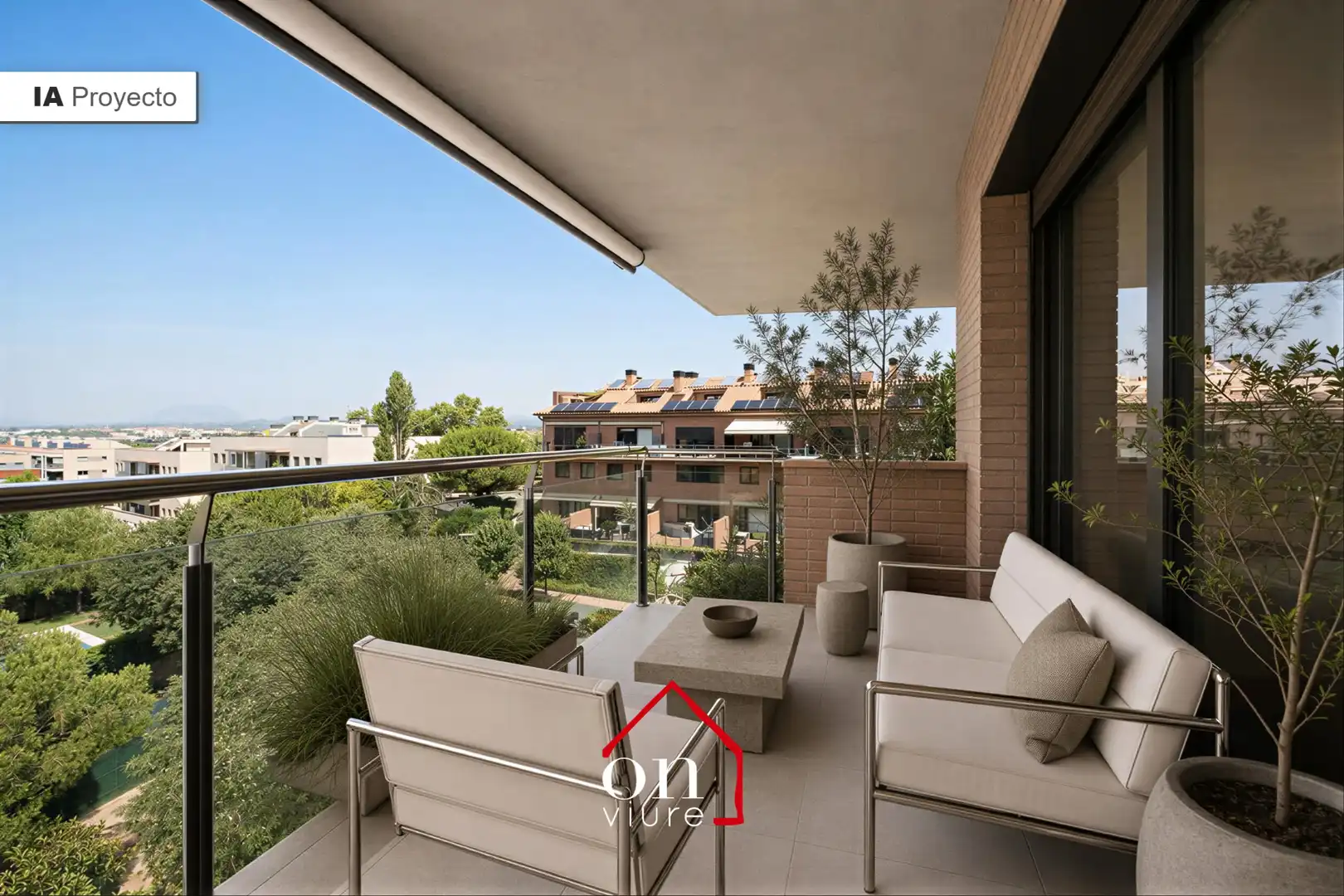 Terrace of Attic for sale in Sant Cugat del Vallès  with Air Conditioner, Heating and Parquet flooring