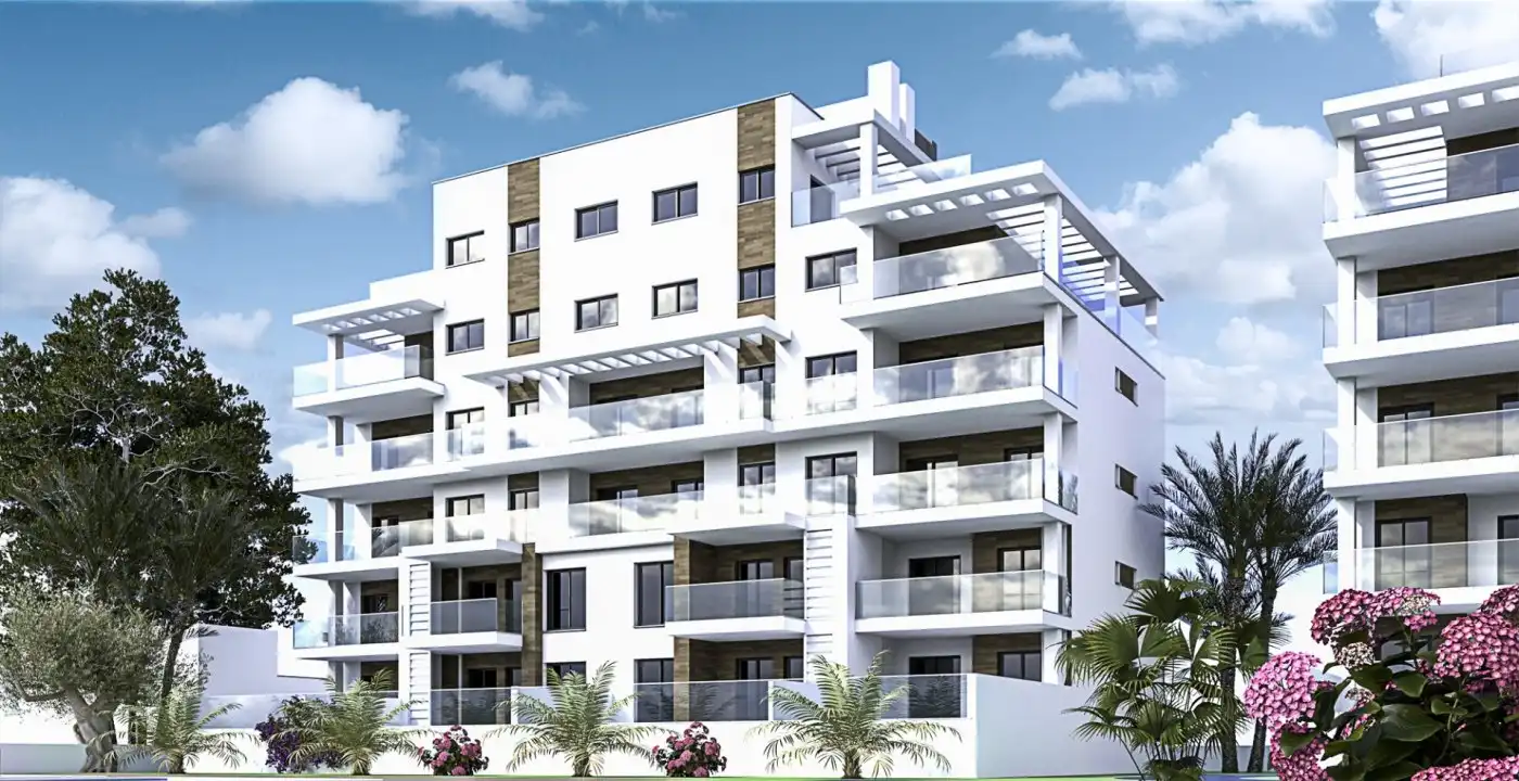 Vista exterior de Apartamento en venta en Pilar de la Horadada con Aire acondicionado, Jardín privado y Terraza
