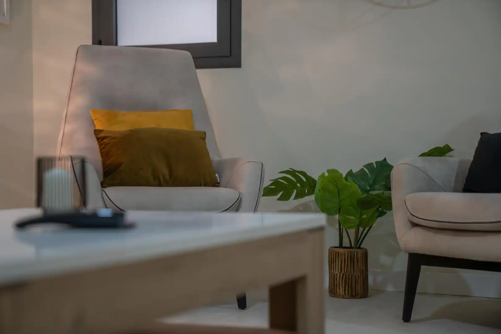 Sala d'estar de Dúplex en venda en Finestrat amb Aire condicionat, Calefacció i Jardí privat