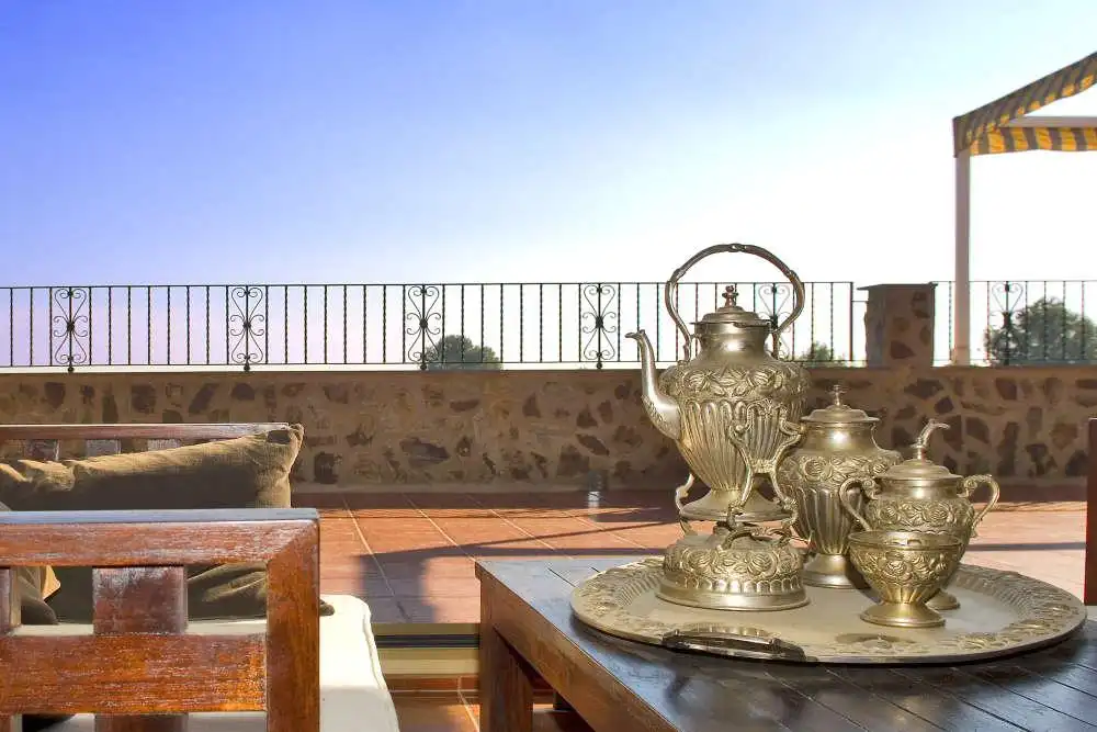 Terraza de Finca rústica en venta en Almoster con Calefacción, Terraza y Piscina