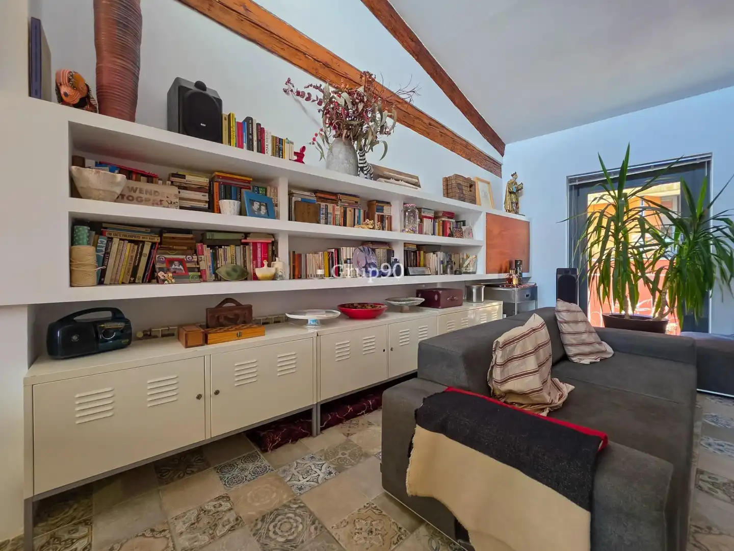 Sala de estar de Casa adosada en venta en Lleida con Aire acondicionado y Calefacción