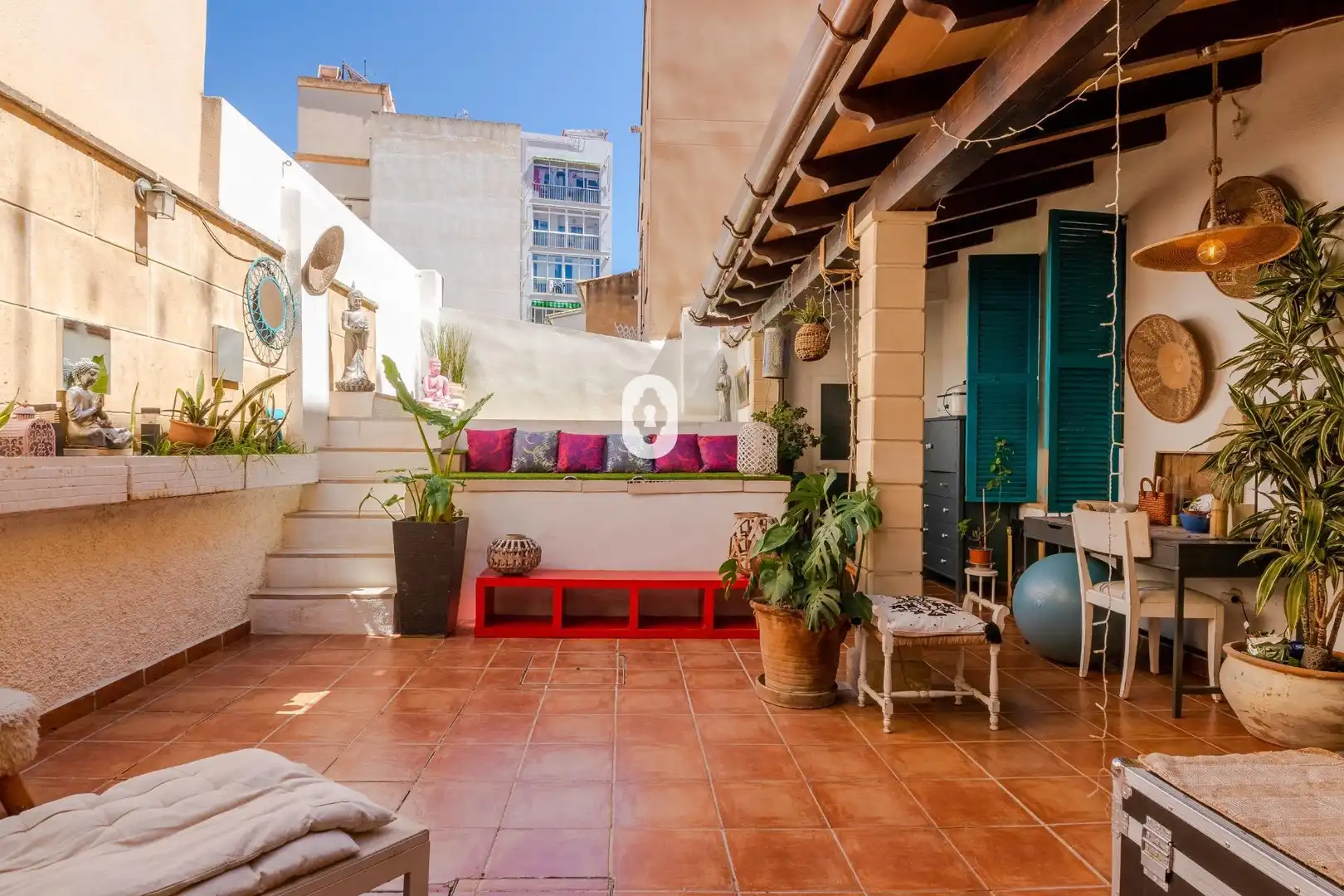 Terraza de Planta baja en venta en  Palma de Mallorca con Aire acondicionado, Parquet y Terraza