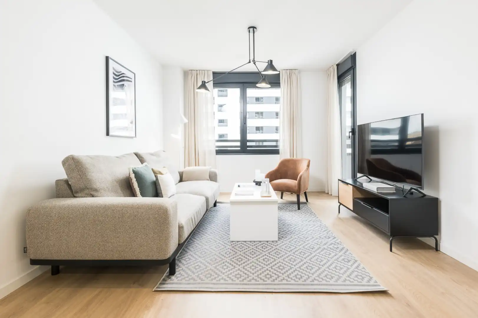 Living room of Duplexes for rent in Madrid  with Air Conditioner, Heating and Private garden
