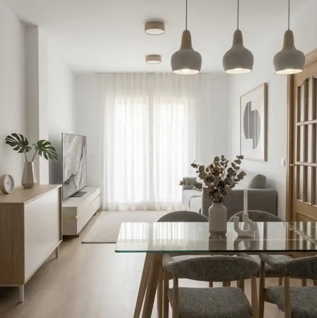 Wohnzimmer von Dachboden zum Verkauf in Chauchina mit Klimaanlage und Balkon