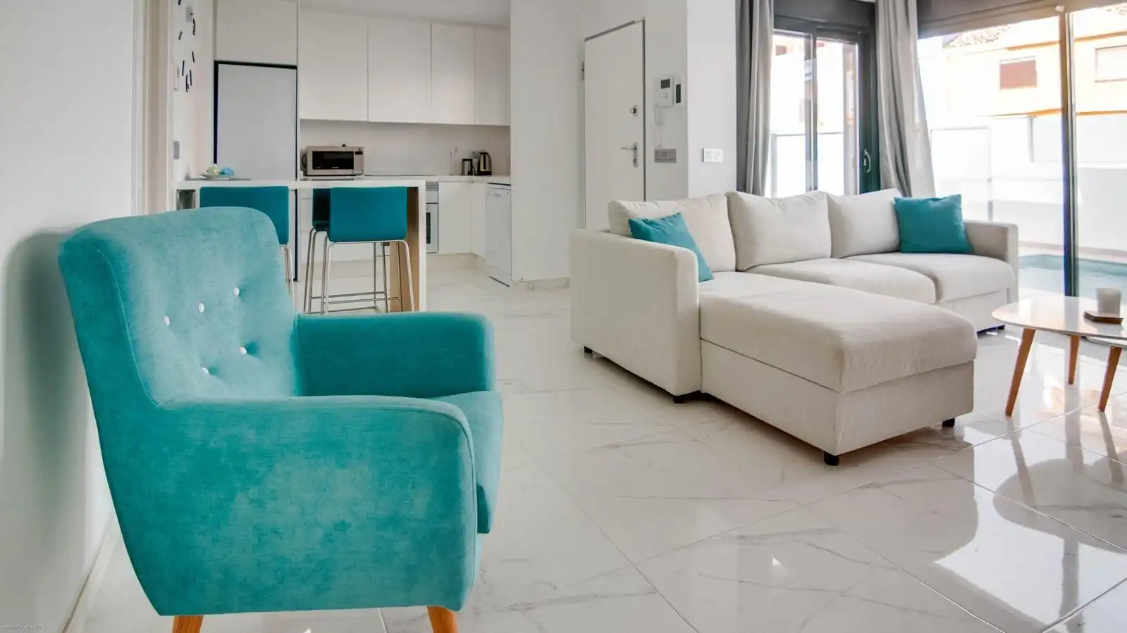Sala d'estar de Casa o xalet en venda en San Javier amb Aire condicionat, Calefacció i Jardí privat
