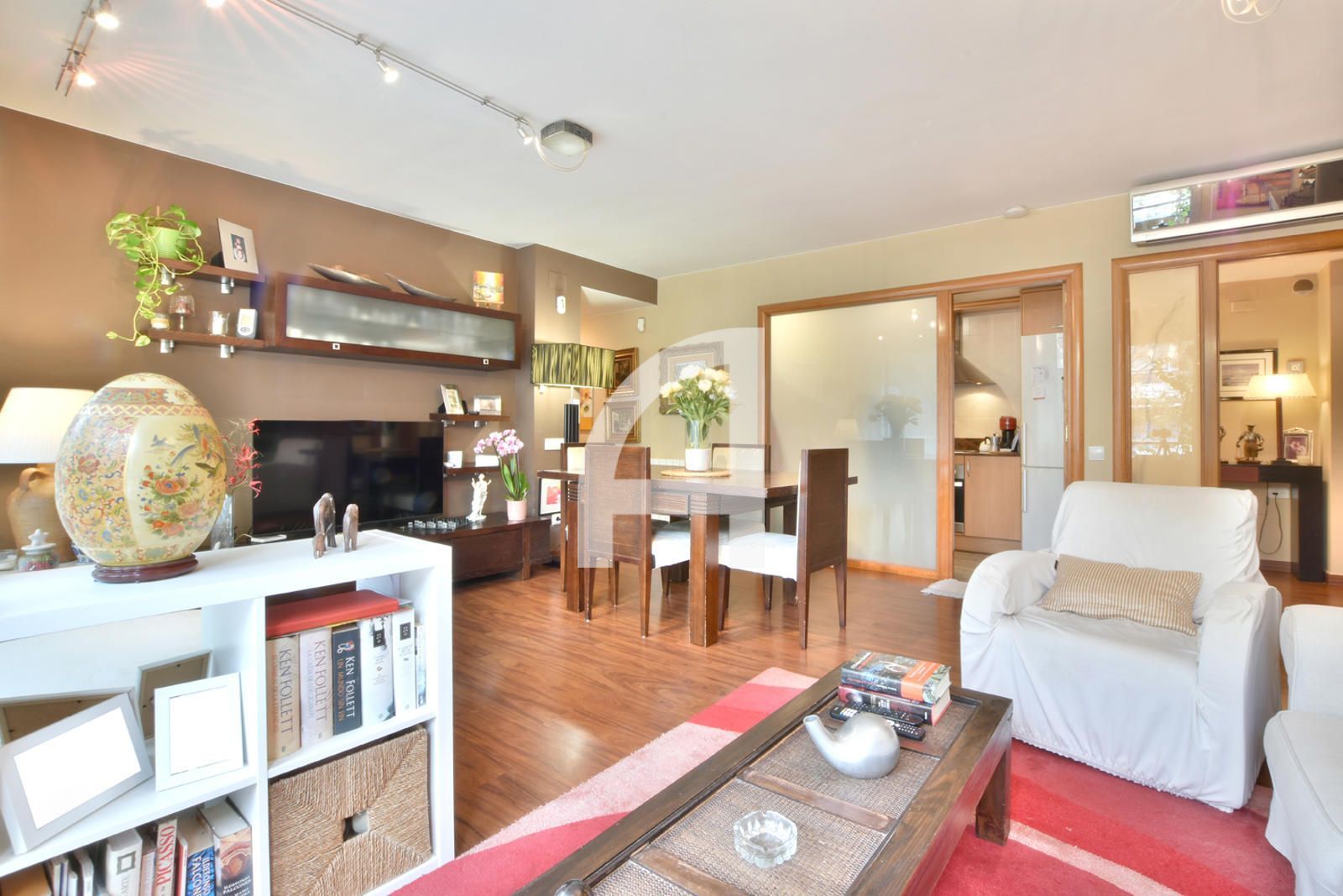 Living room of Flat for sale in Les Franqueses del Vallès  with Air Conditioner, Heating and Parquet flooring