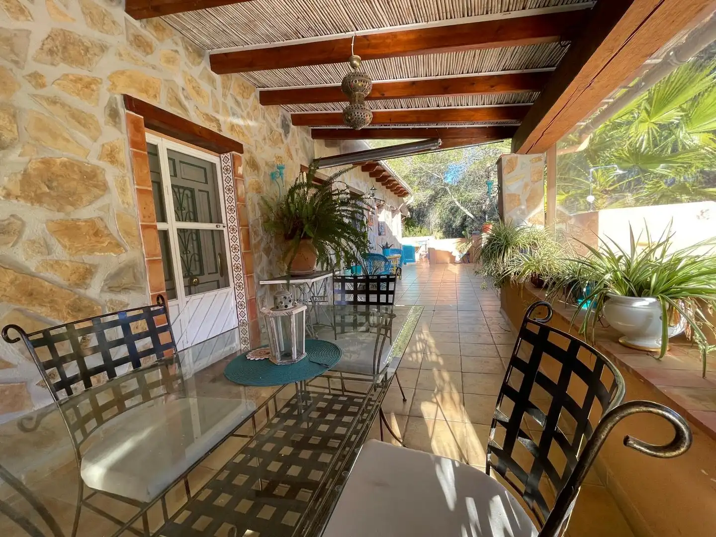 Terrace of Country homes for sale in Castell de Castells  with Air Conditioner, Heating and Private garden