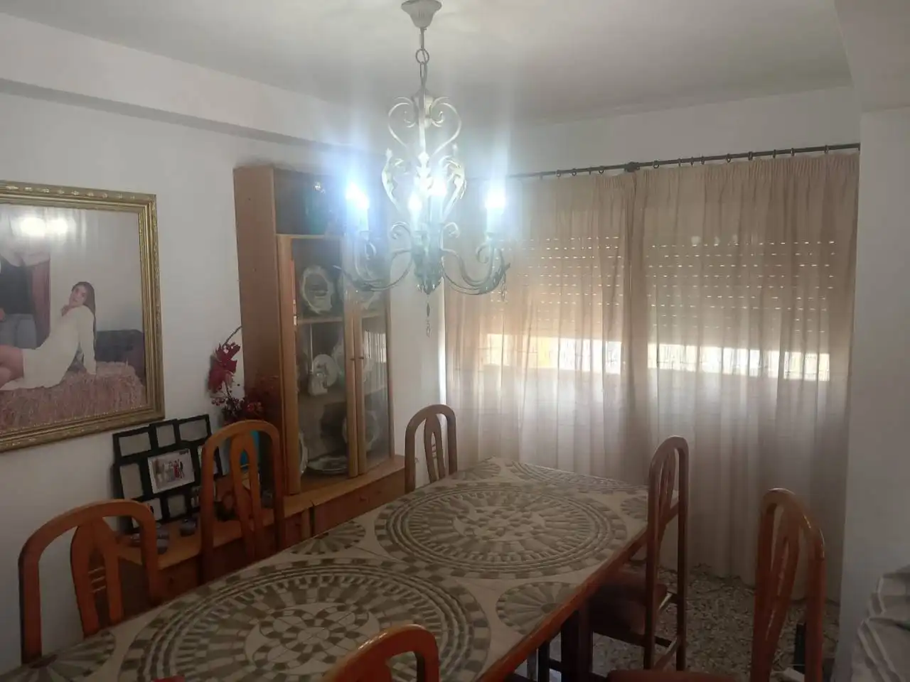 Esszimmer von Wohnung zum Verkauf in Oliva mit Klimaanlage, Möbliert und Balkon