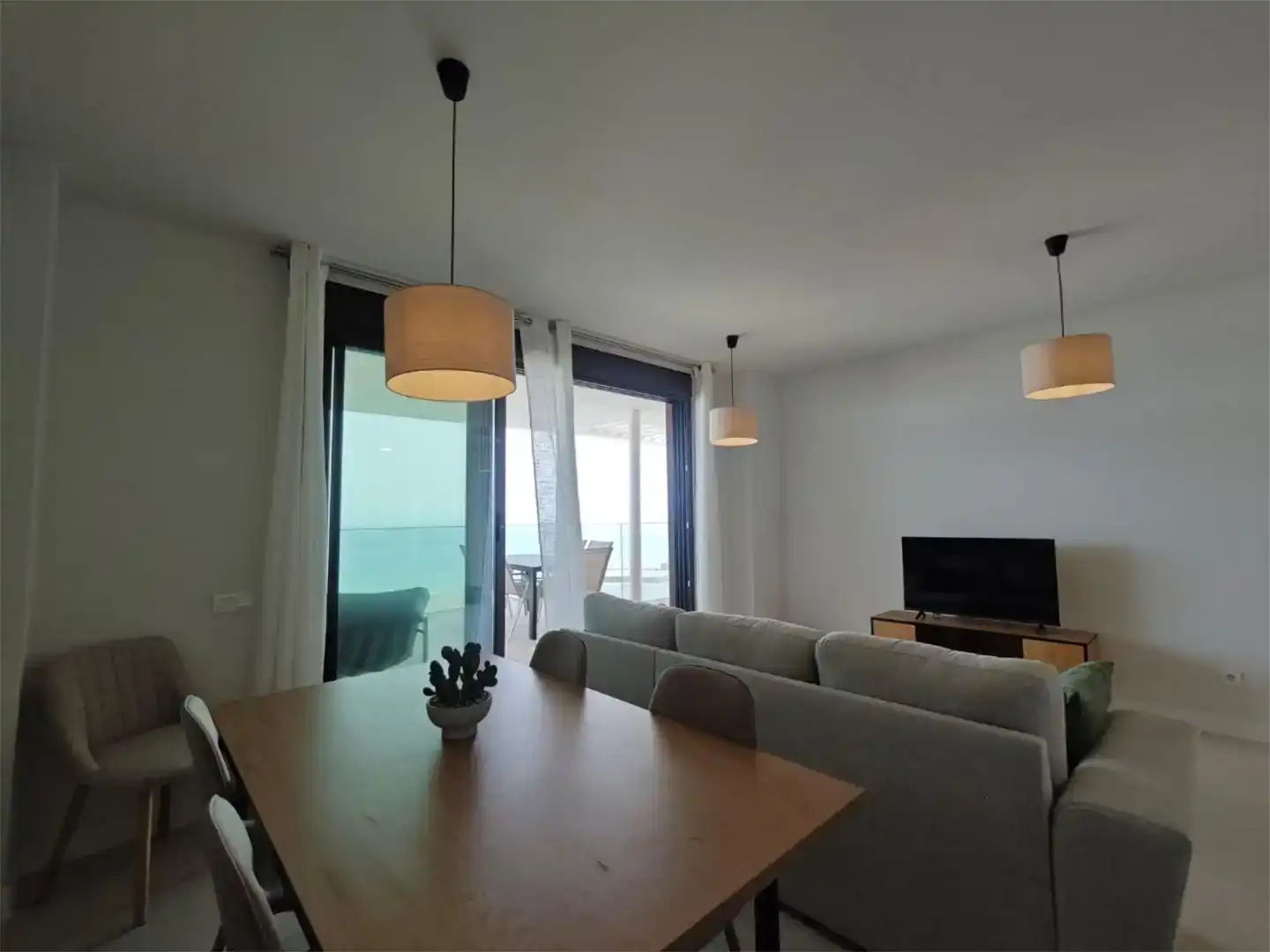 Dining room of Flat for rent in Rincón de la Victoria  with Air Conditioner, Swimming Pool and Furnished