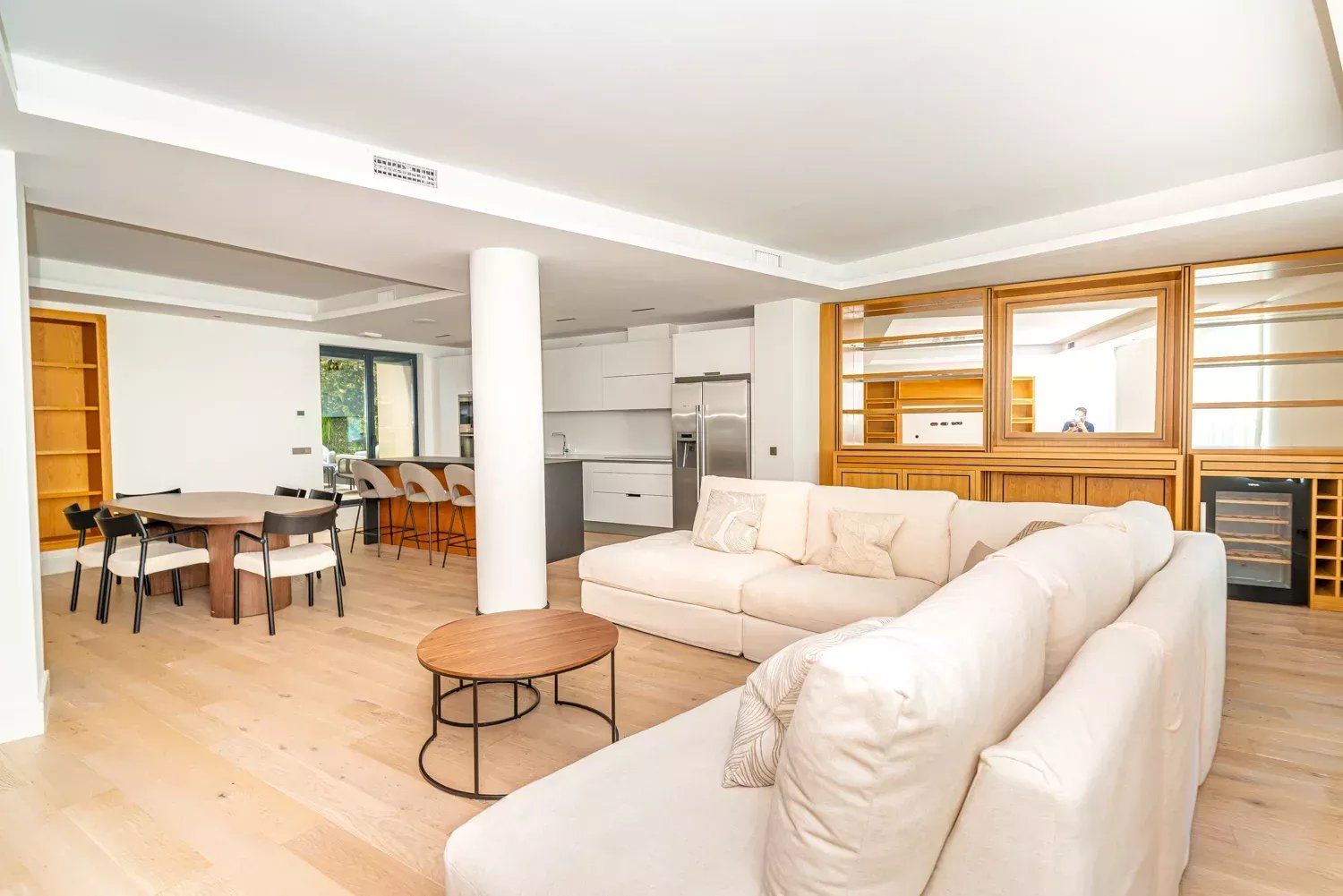 Living room of Flat to rent in  Madrid Capital  with Air Conditioner, Heating and Terrace
