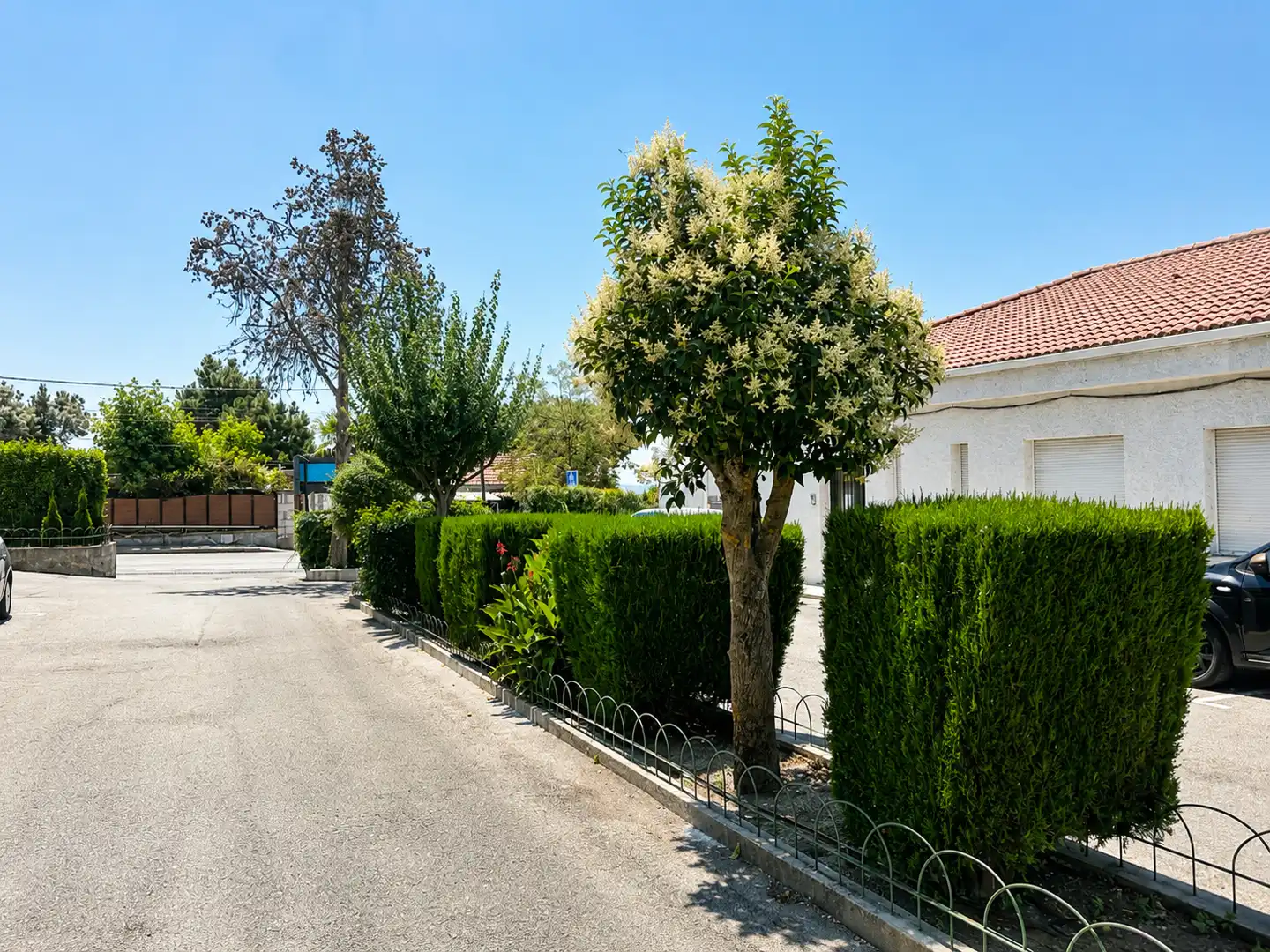 Exterior view of Flat for rent in Hoyo de Manzanares  with Furnished and Community pool