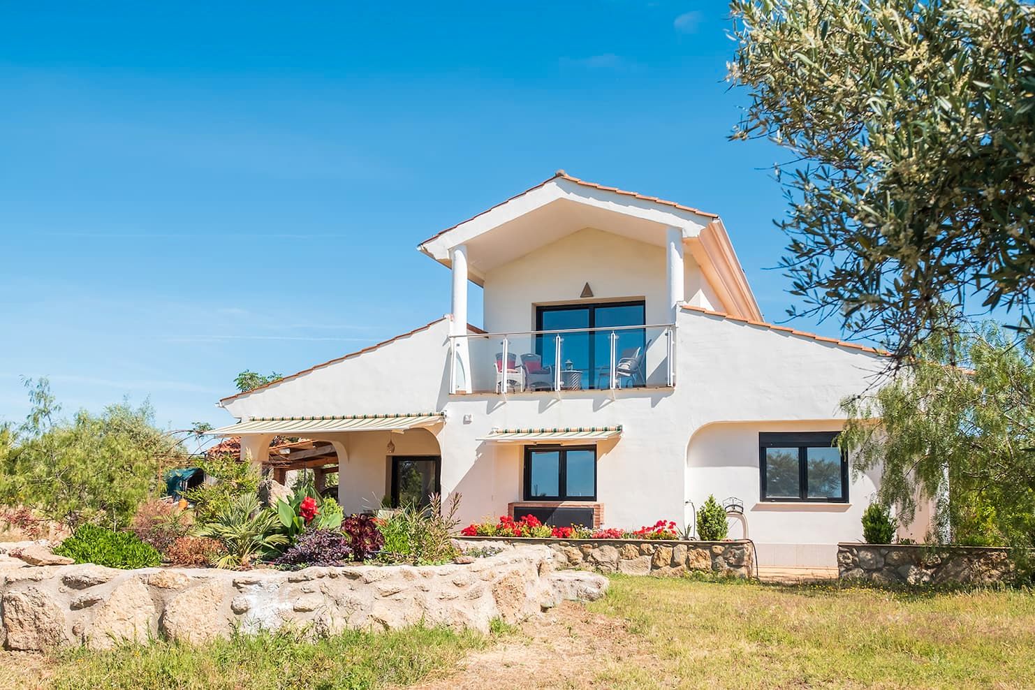 Exterior view of Country house for sale in Montánchez  with Air Conditioner, Heating and Private garden