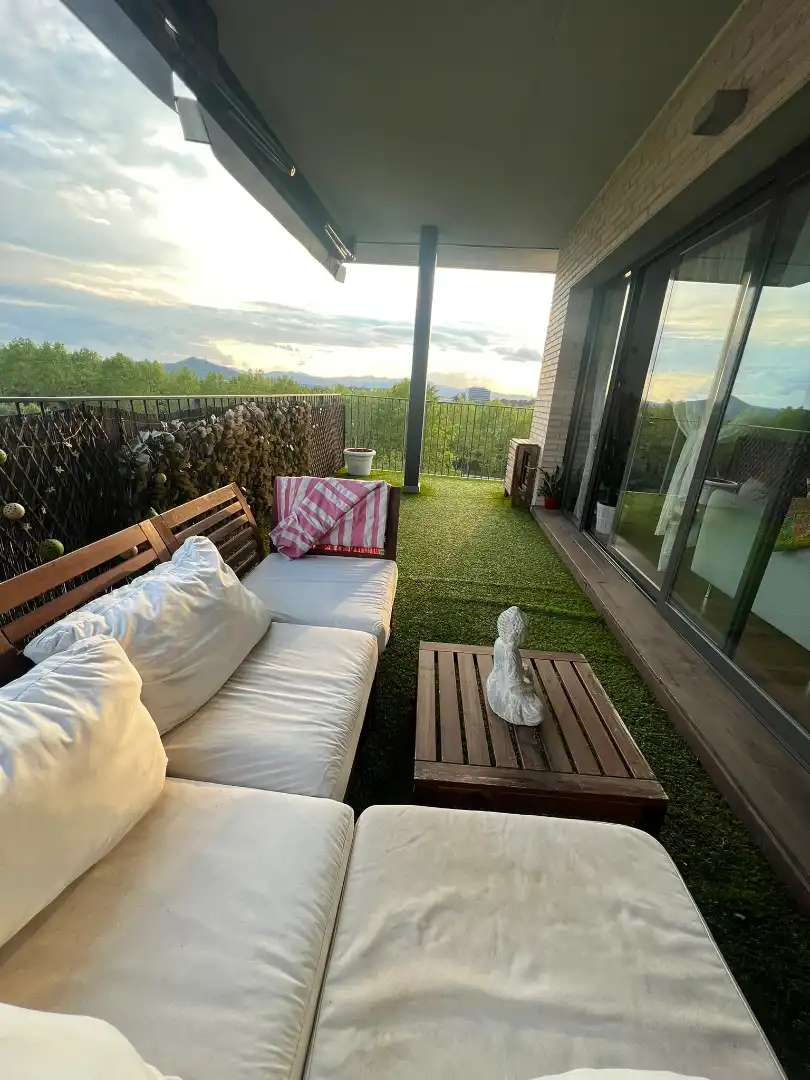Terrasse von Wohnung zur Miete in Sant Cugat del Vallès mit Klimaanlage, Parkett und Terrasse