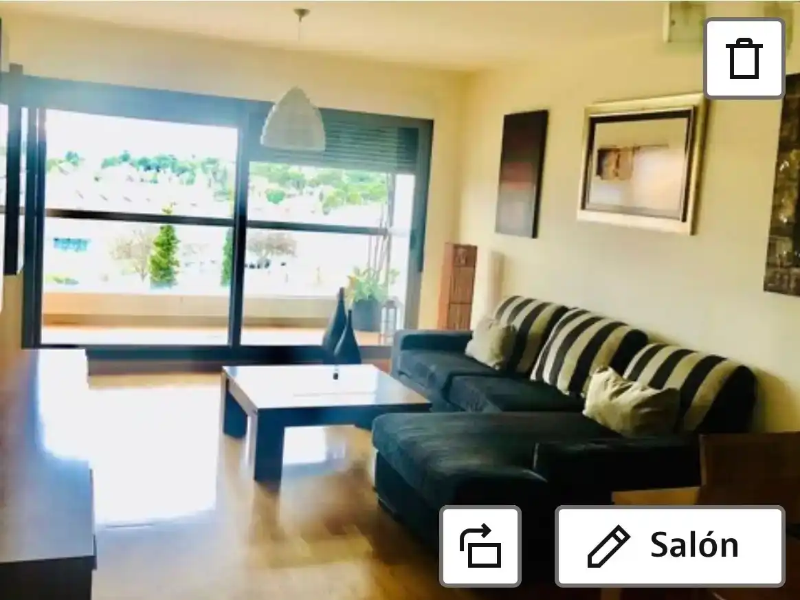 Wohnzimmer von Wohnung zur Miete in Boadilla del Monte mit Klimaanlage, Schwimmbad und Balkon
