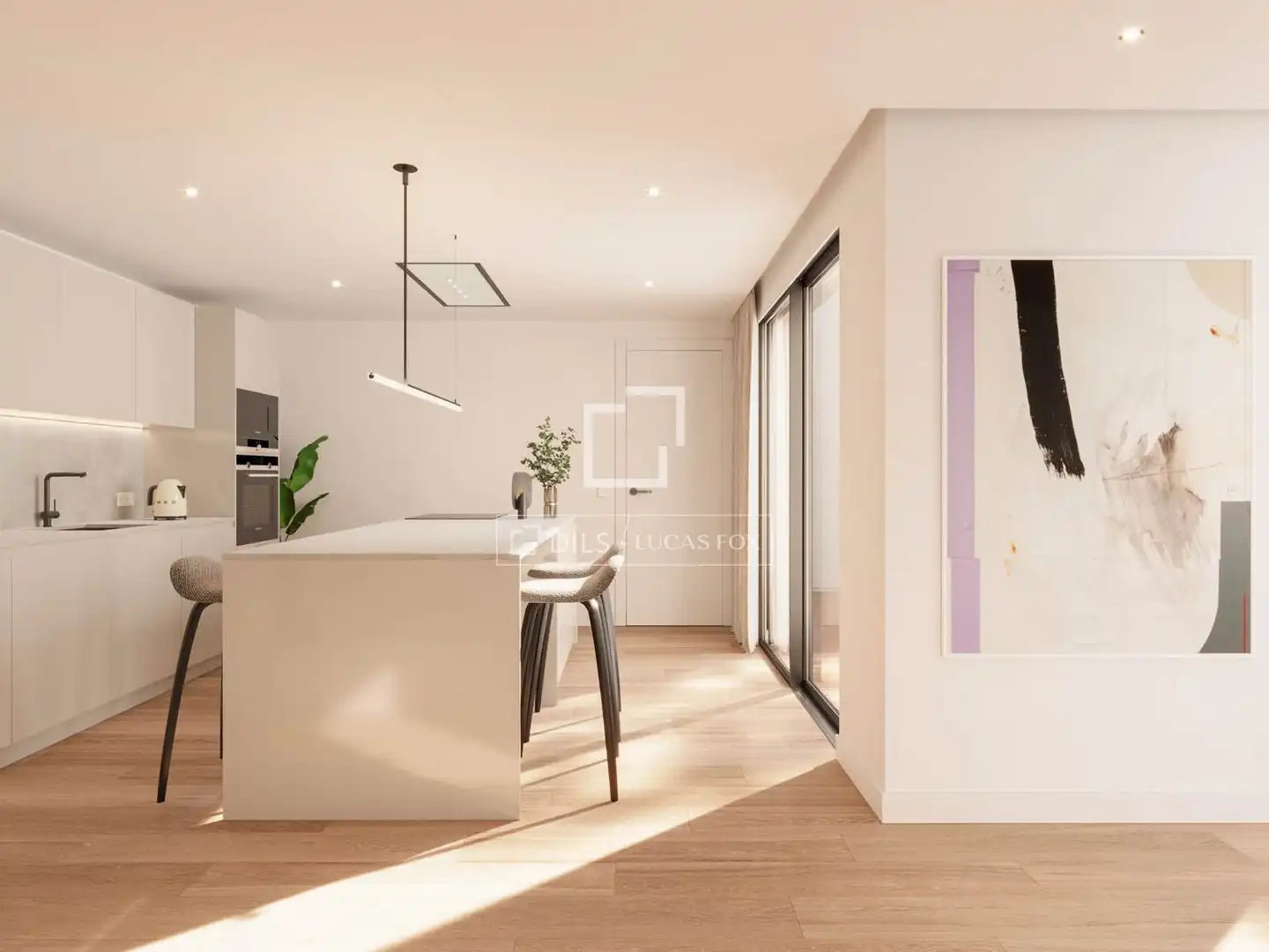 Cocina de Casa o chalet en venta en Torrelodones con Aire acondicionado, Jardín privado y Parquet