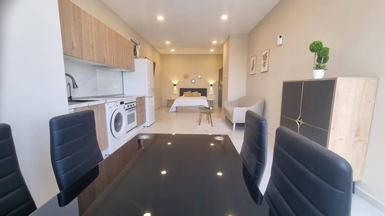 Sala d'estar de Estudi en venda en Arona amb Aire condicionat, Moblat i Forn