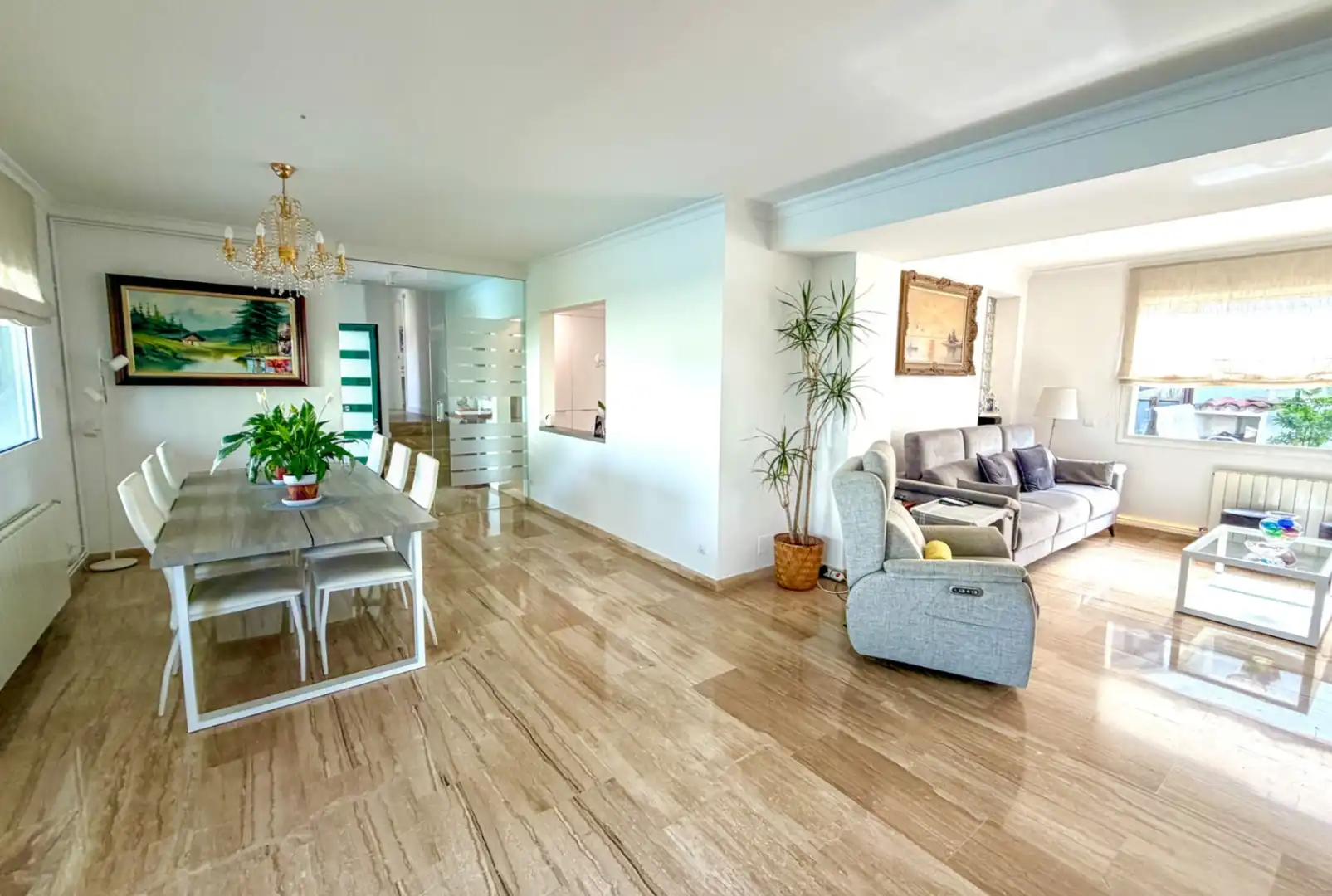 Sala de estar de Casa o chalet de alquiler en Sant Pere de Ribes con Aire acondicionado, Calefacción y Jardín privado