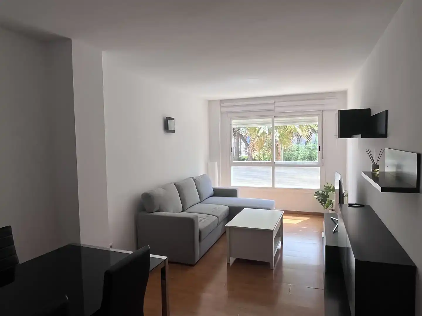 Sala de estar de Piso de alquiler en  Palma de Mallorca con Aire acondicionado, Parquet y Amueblado