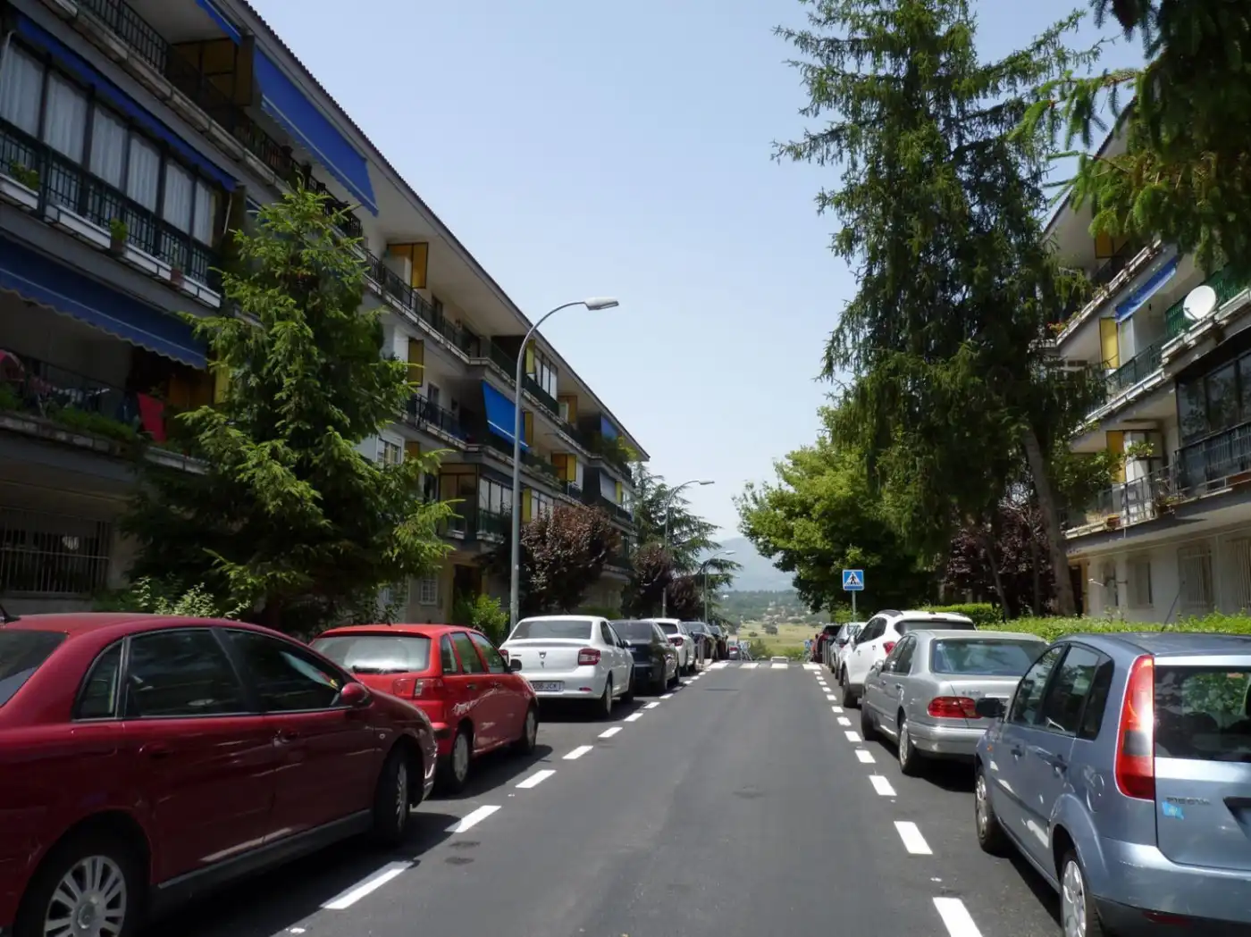 Vista exterior de Pis en venda en Collado Villalba amb Calefacció, Terrassa i Piscina