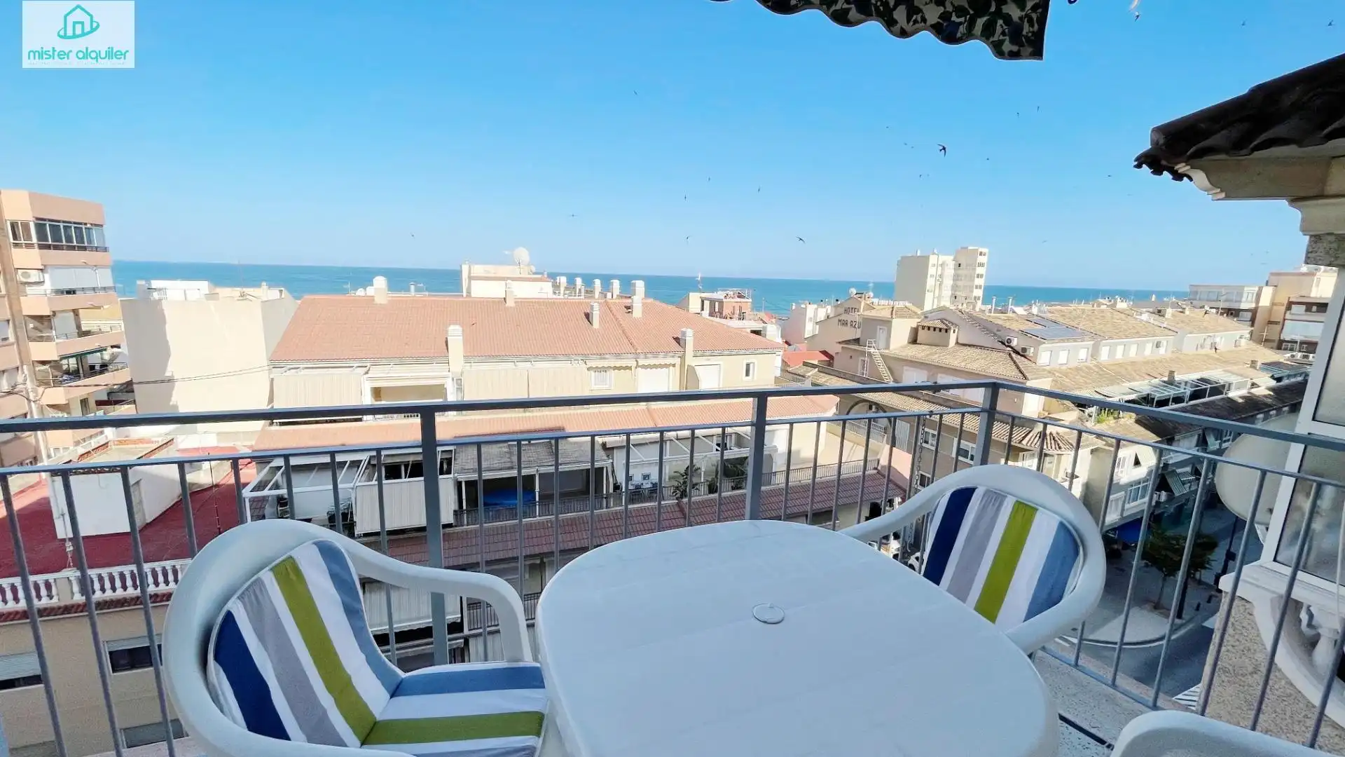 Terrace of Apartments for rent in El Campello  with Air Conditioner, Heating and Furnished