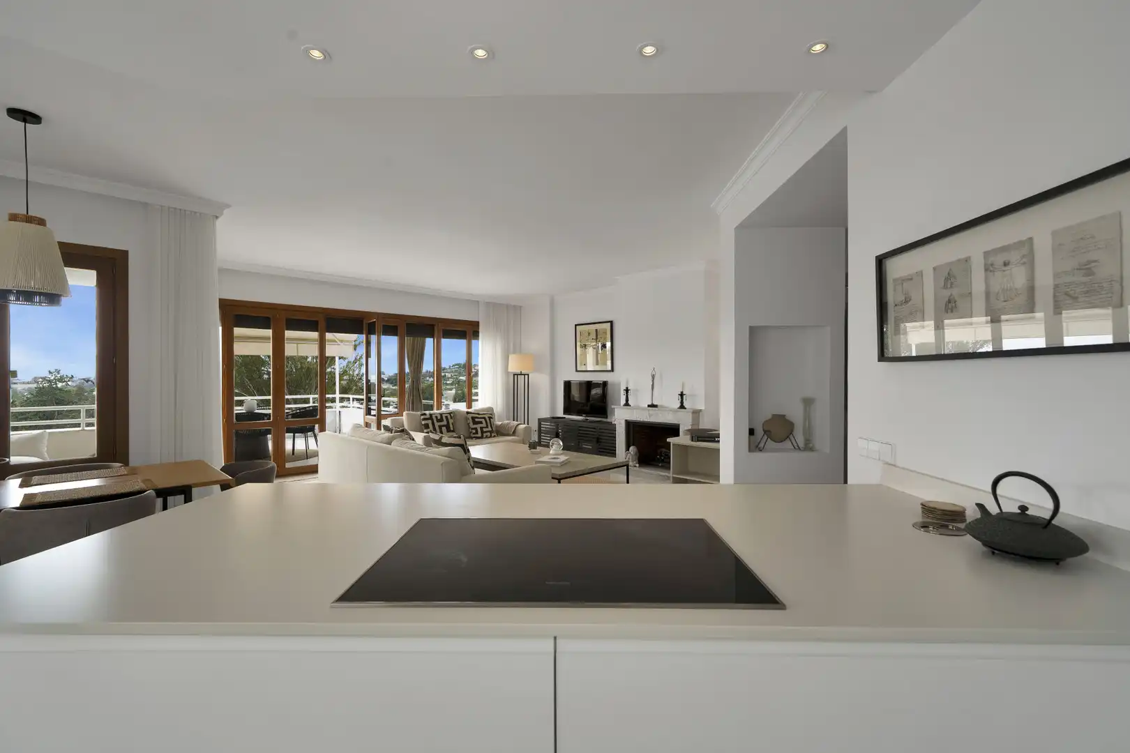 Cocina de Apartamento en venta en Marbella con Aire acondicionado, Terraza y Piscina