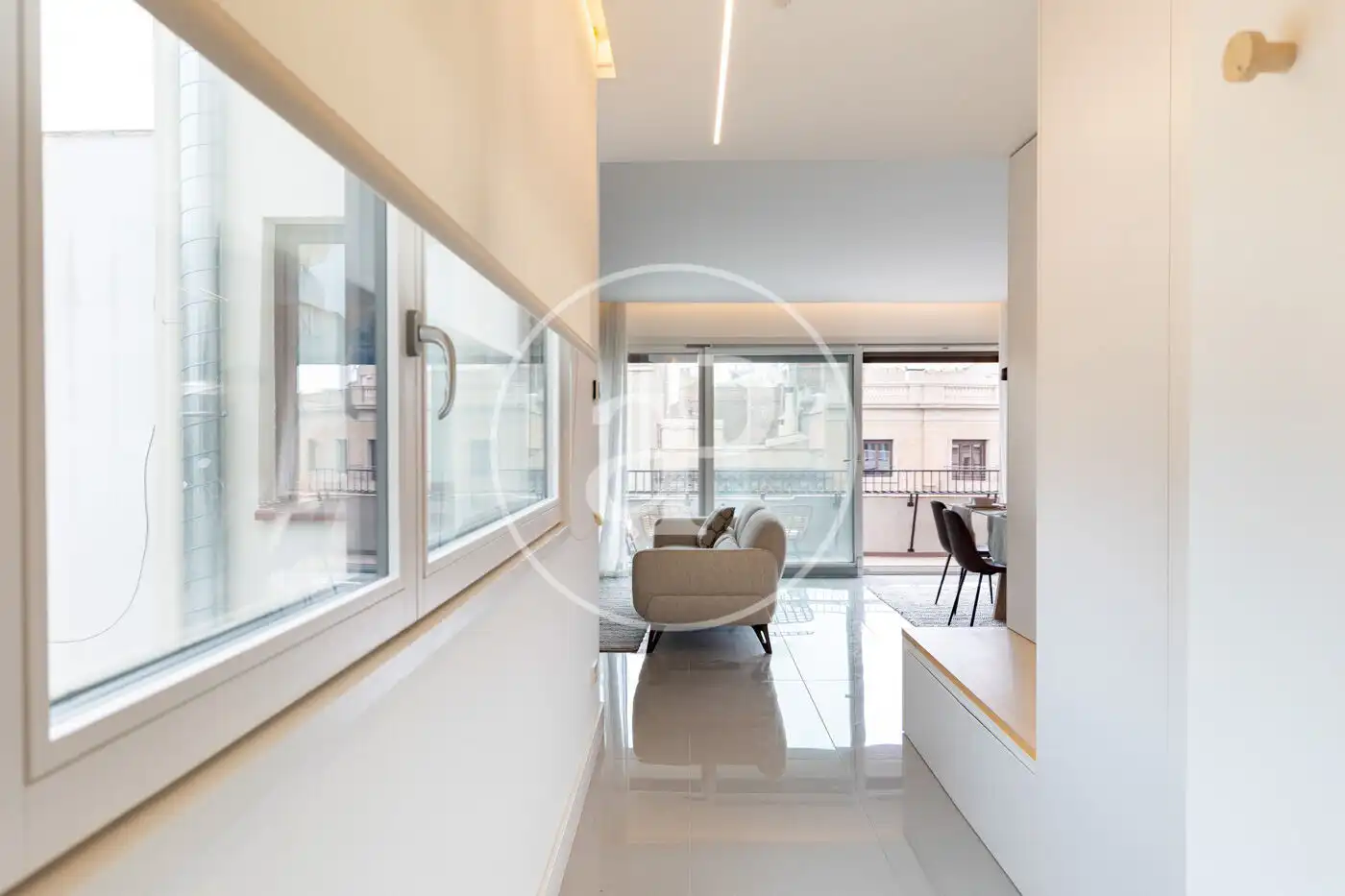 Living room of Flat for rent in Barcelona  with Air Conditioner, Heating and Terrace