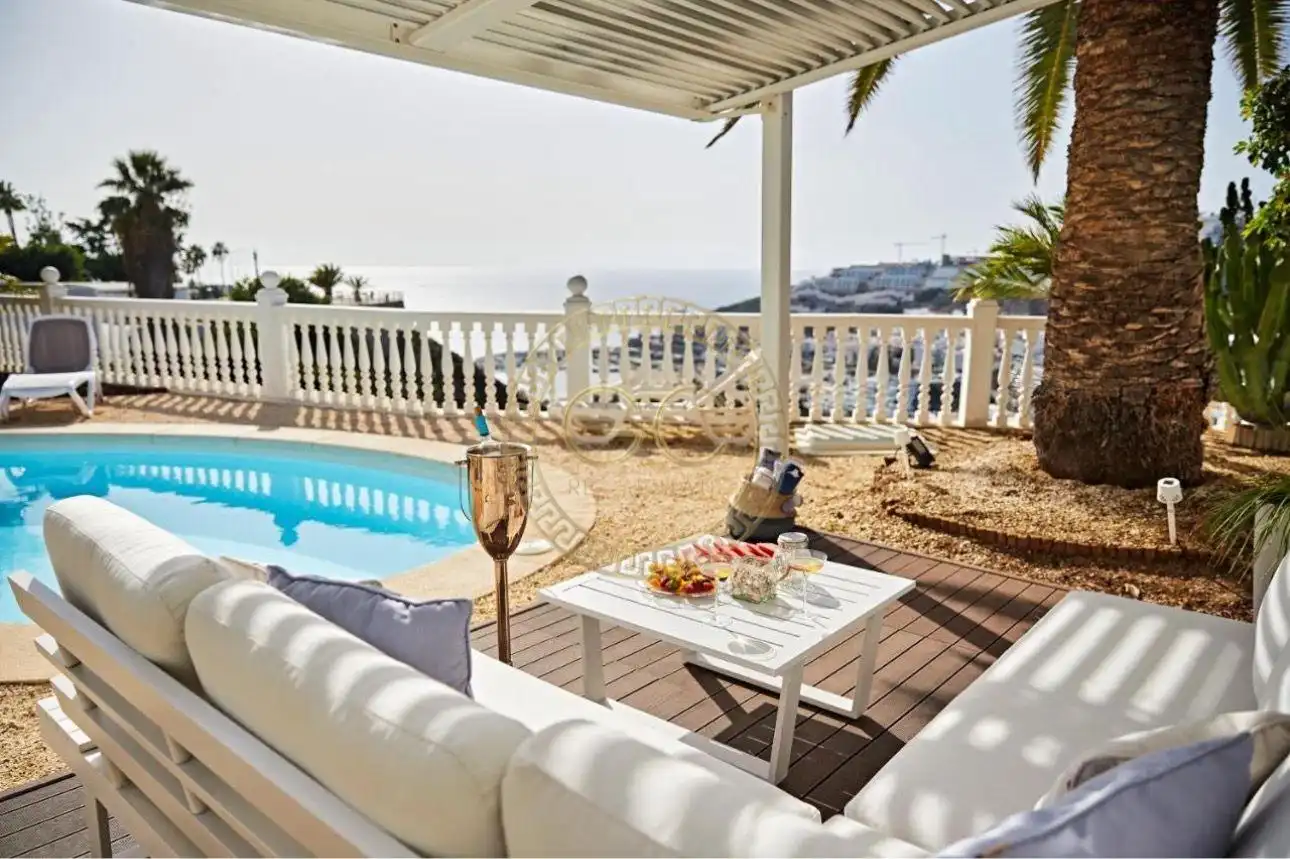 Terraza de Casa o chalet de alquiler en Mogán con Aire acondicionado, Jardín privado y Terraza