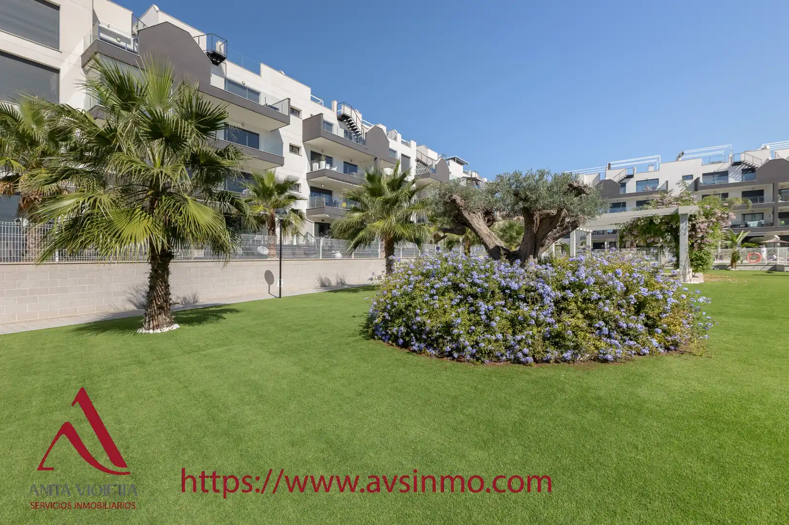 Jardín de Apartamento de alquiler en Orihuela con Aire acondicionado, Amueblado y Horno