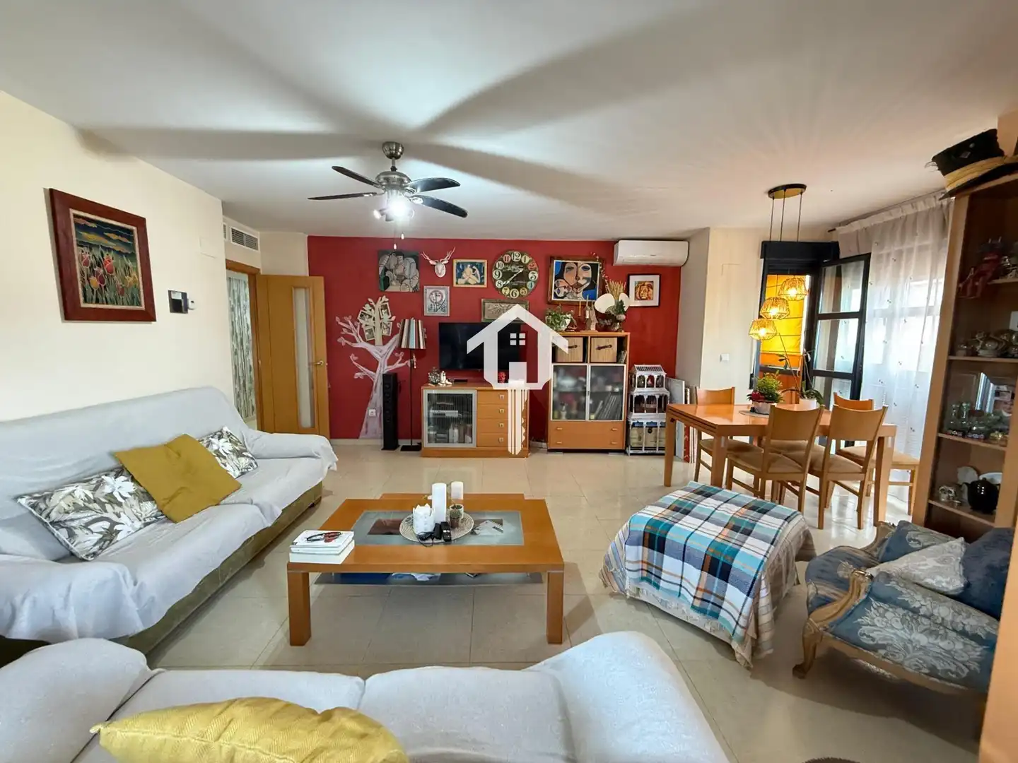 Living room of Flat for sale in San Vicente del Raspeig / Sant Vicent del Raspeig  with Air Conditioner, Private garden and Furnished