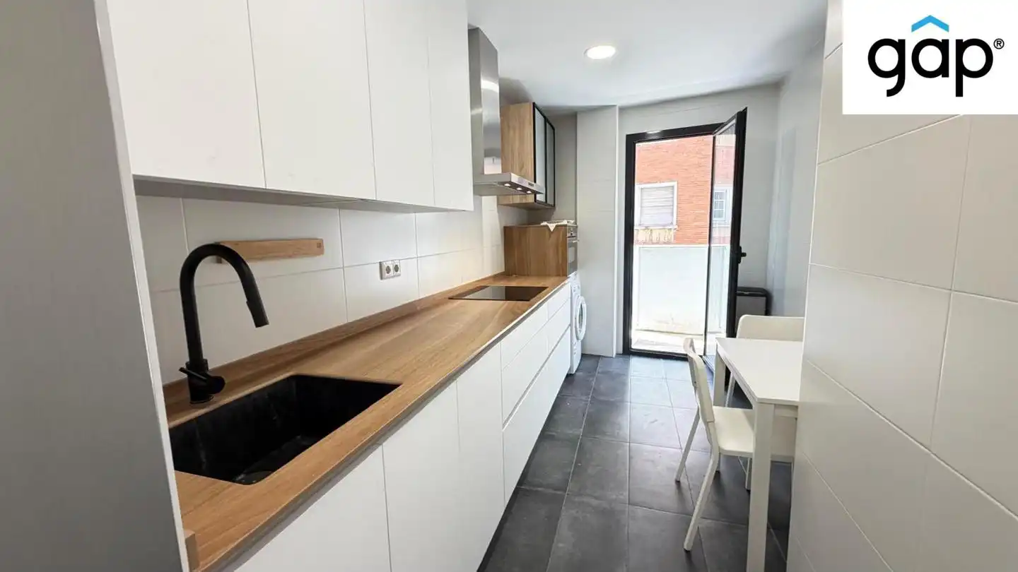 Kitchen of Flat for sale in Cuenca  with Heating, Swimming Pool and Furnished