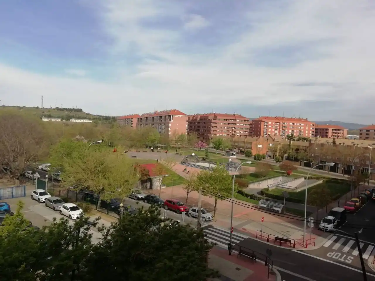 Vista exterior de Piso en venta en  Logroño con Calefacción, Terraza y Amueblado