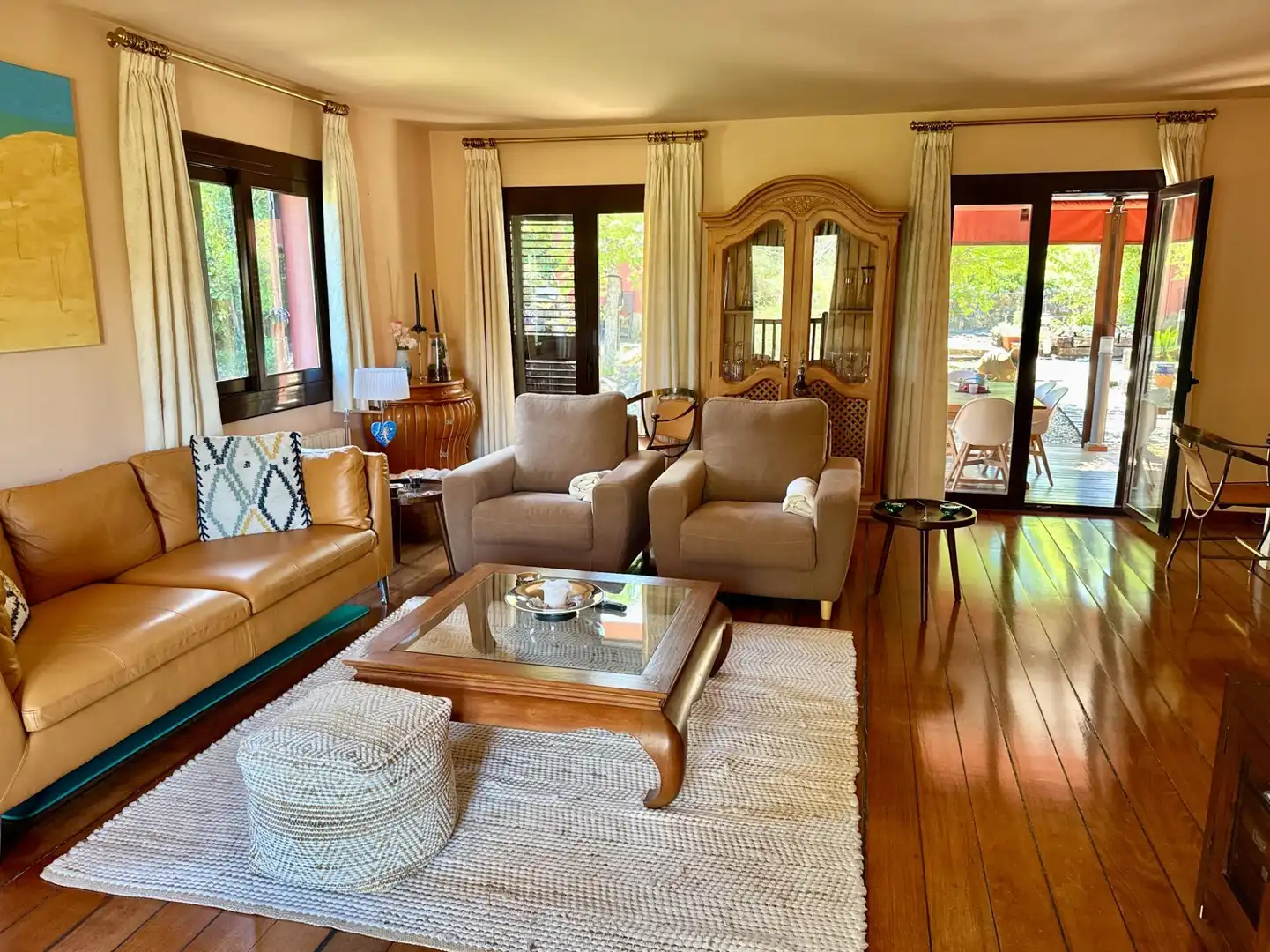 Sala d'estar de Casa o xalet en venda en Olivella amb Calefacció, Jardí privat i Terrassa