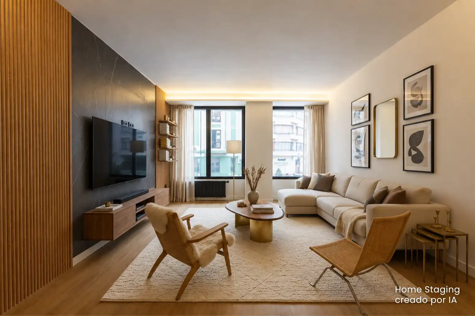 Living room of Flat for sale in Gijón   with Heating