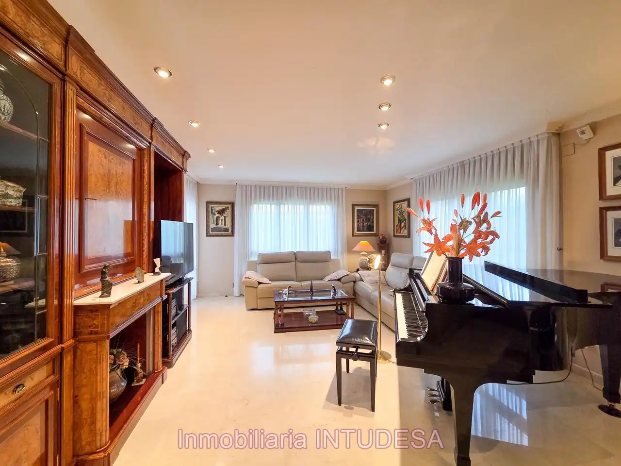 Sala de estar de Casa o chalet en venta en Fontellas con Aire acondicionado, Calefacción y Jardín privado