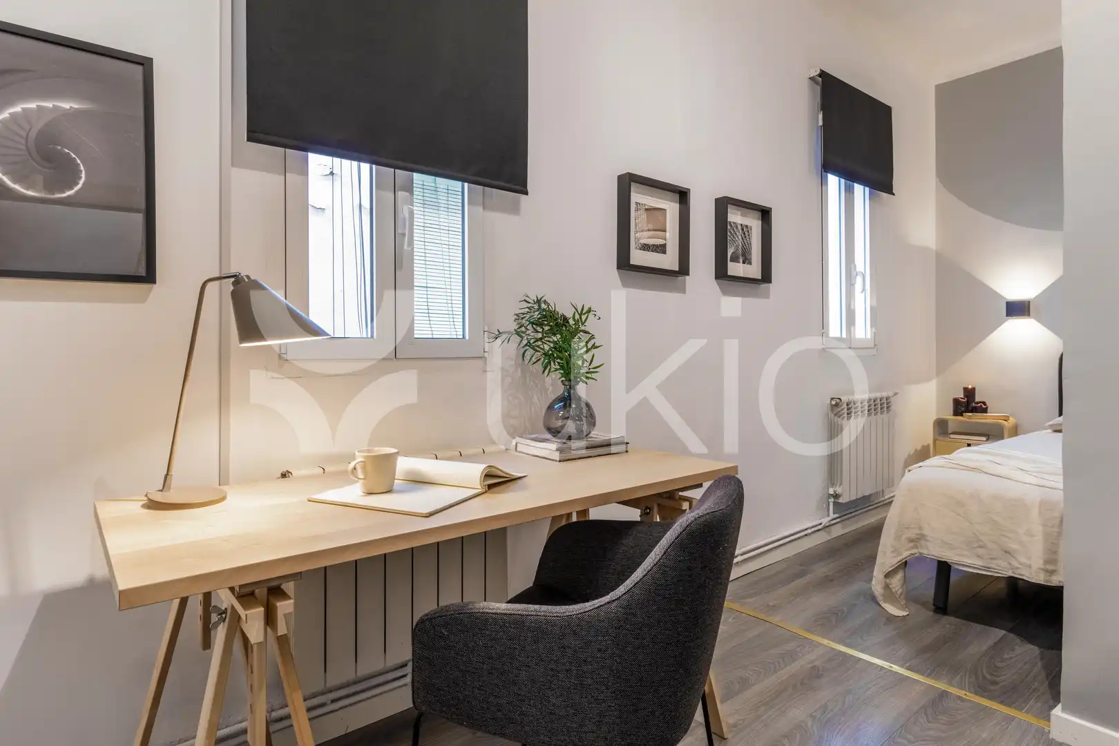 Habitación de Apartamento de alquiler en Madrid con Aire acondicionado, Calefacción y Amueblado
