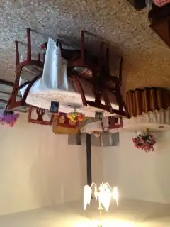Menjador de Casa o xalet en venda en La Cerollera amb Calefacció, Jardí privat i Terrassa