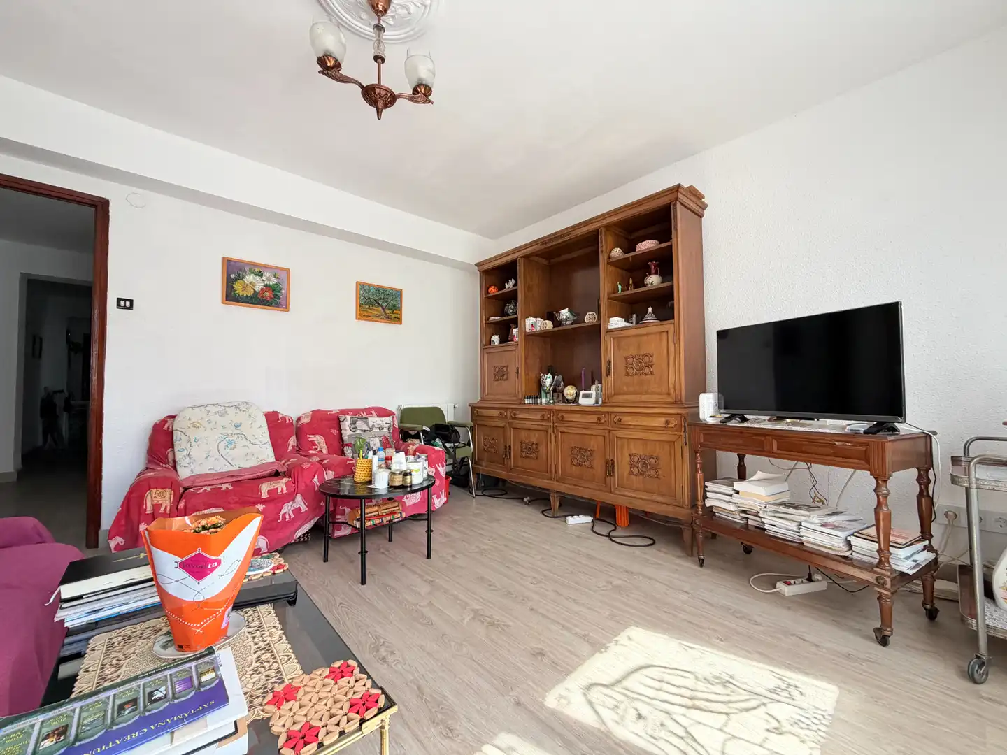 Sala d'estar de Pis en venda en Almazora / Almassora amb Aire condicionat, Calefacció i Moblat