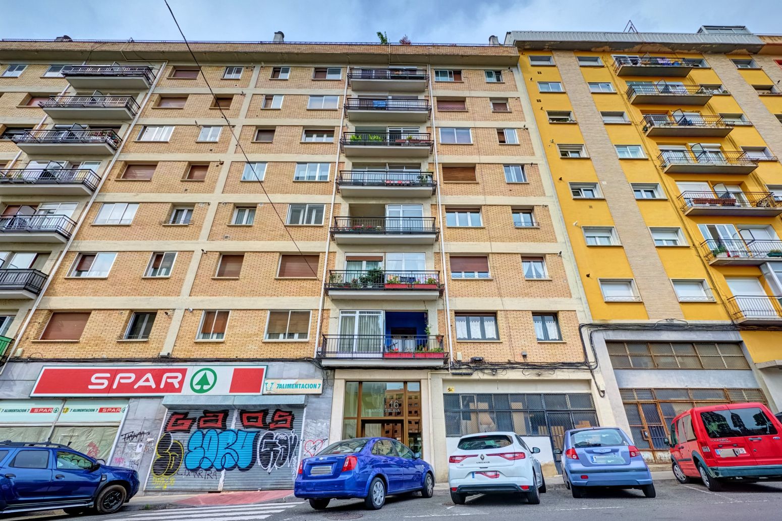 Exterior view of Flat for sale in Burlada / Burlata  with Heating, Parquet flooring and Terrace
