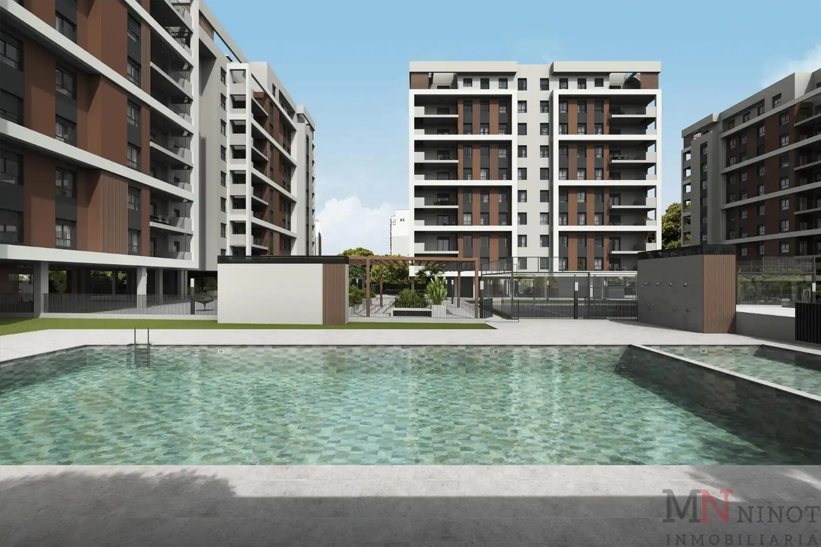 Piscina de Piso en venta en Castellón de la Plana / Castelló de la Plana con Aire acondicionado, Calefacción y Terraza