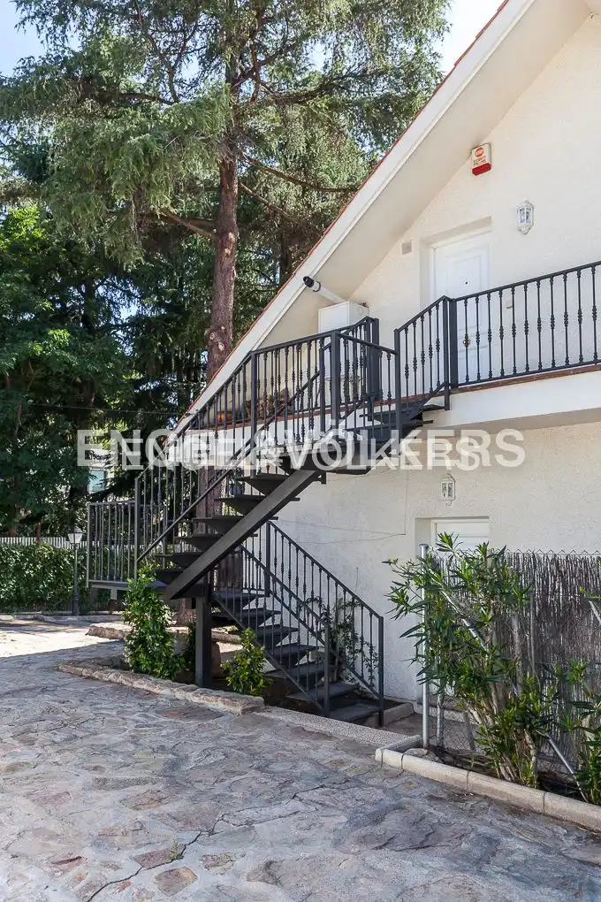 Vista exterior de Casa o chalet en venta en Madrid con Aire acondicionado, Calefacción y Jardín privado
