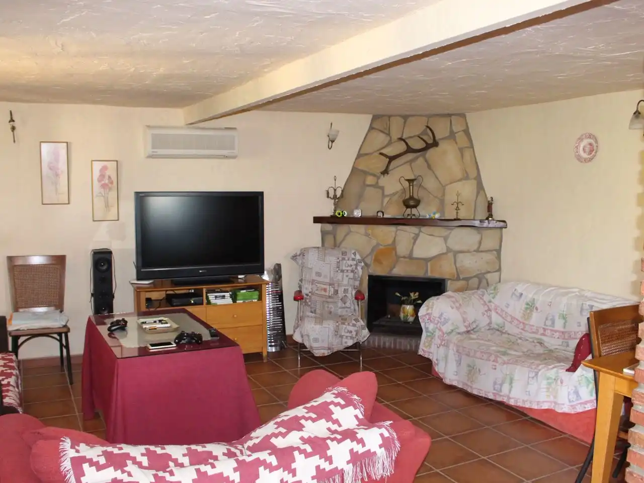 Sala d'estar de Casa o xalet de lloguer en Alhaurín El Grande amb Aire condicionat, Terrassa i Piscina