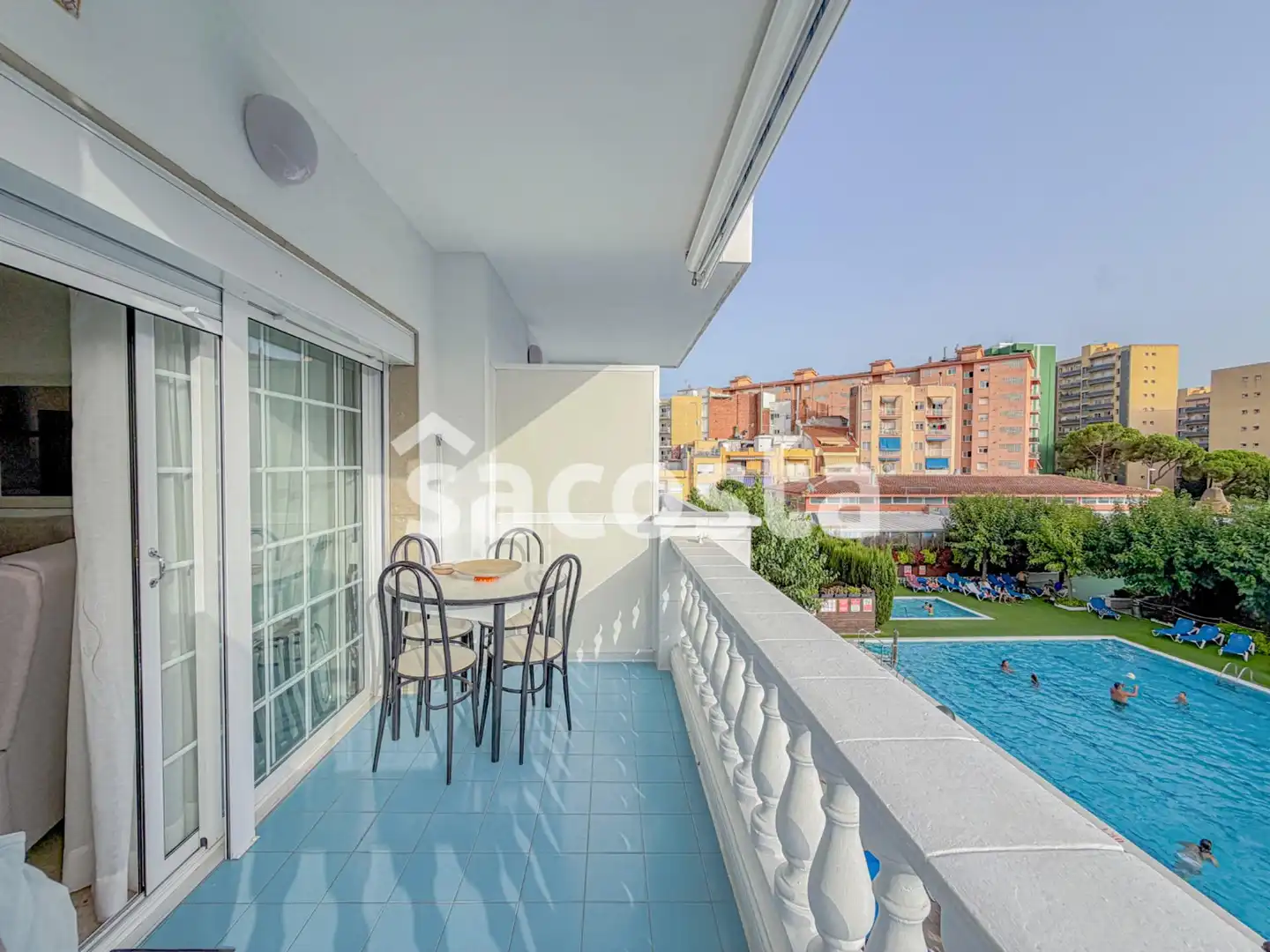 Schlafzimmer von Wohnung zum Verkauf in Blanes mit Klimaanlage, Heizung und Terrasse