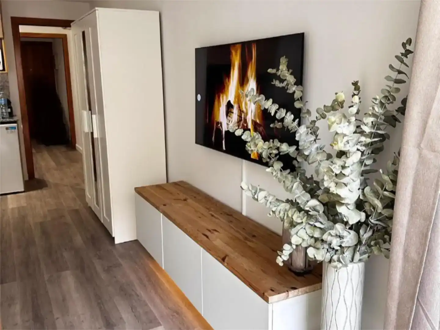 Sala de estar de Piso de alquiler en Lloret de Mar con Aire acondicionado, Parquet y Piscina